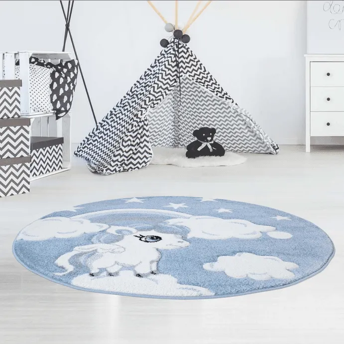 Kinderteppich - Bueno Ponny (blau)