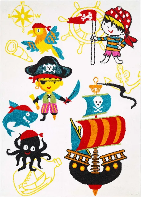 Kinderteppich - Moda Pirate (weiß)