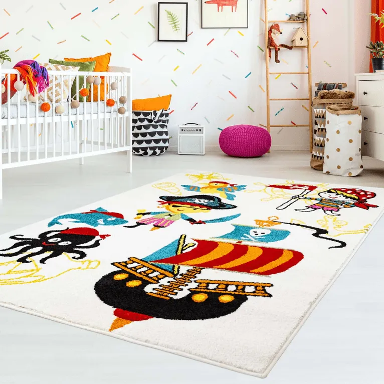 Kinderteppich - Moda Pirate (weiß)