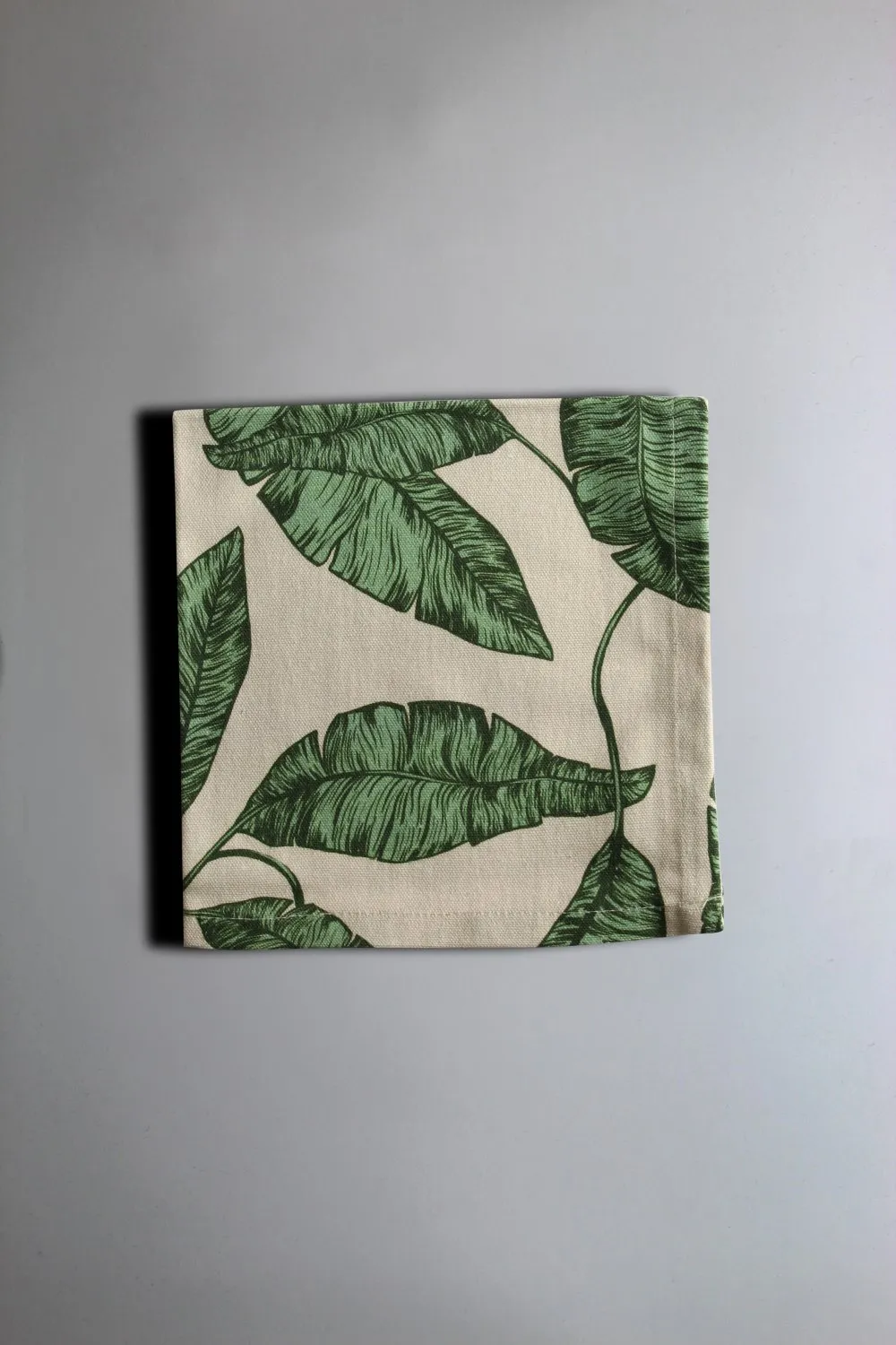Serviette im 4er-Pack - Leaves (grün)