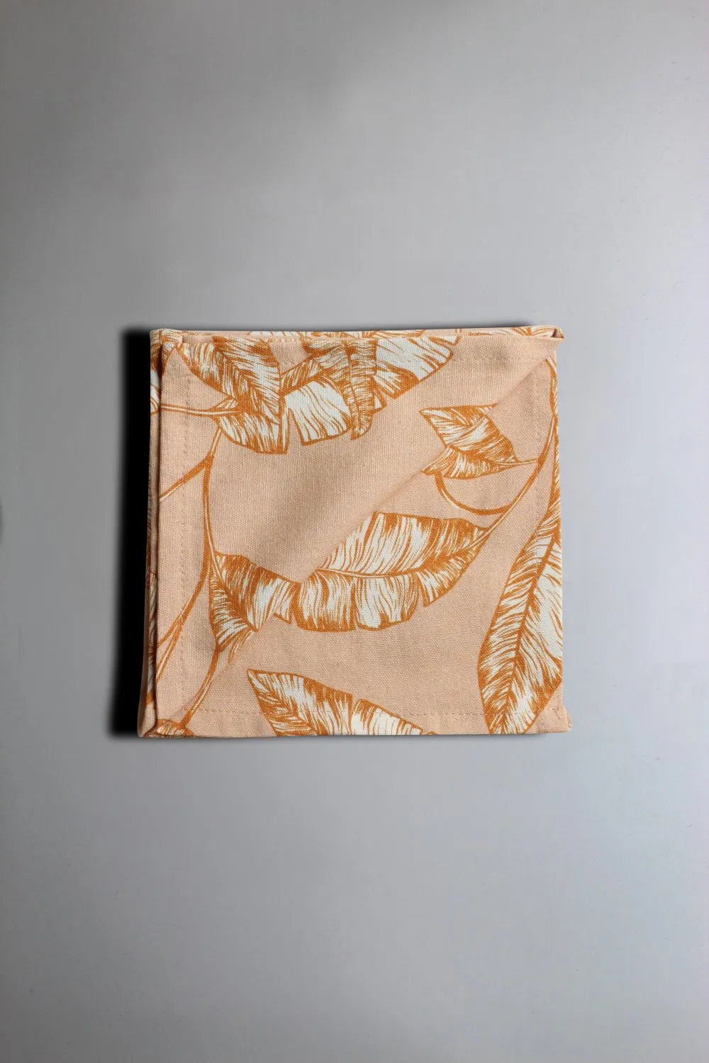 Serviette im 4er-Pack - Leaves (orange)