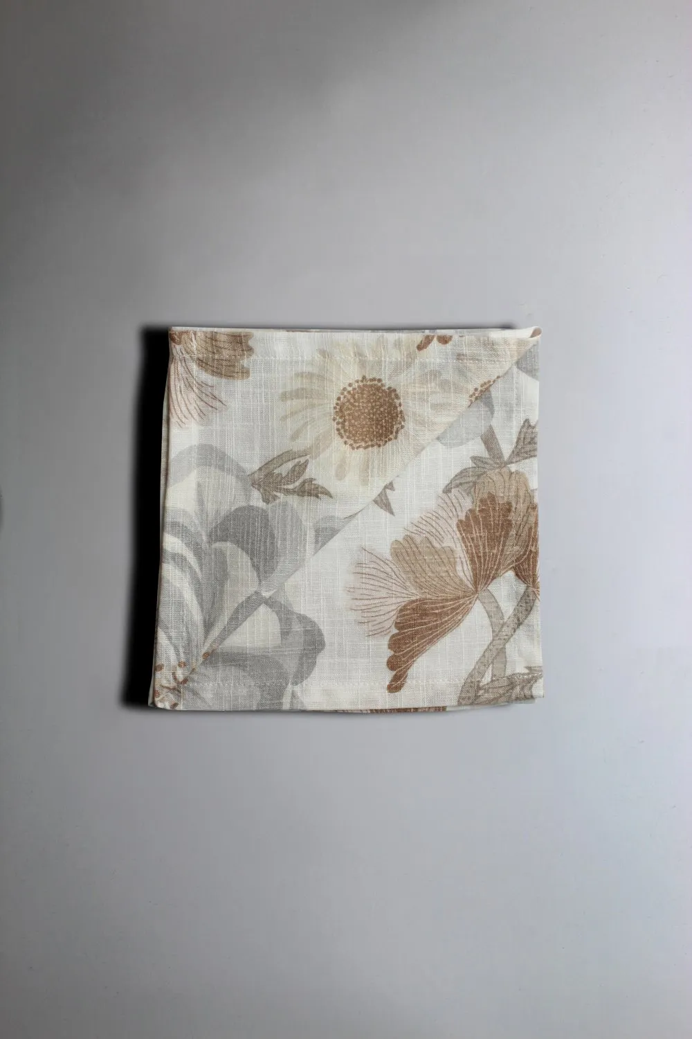Serviette im 4er-Pack - Serena (grau/beige)
