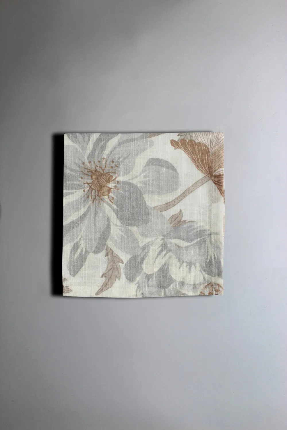 Serviette im 4er-Pack - Serena (grau/beige)