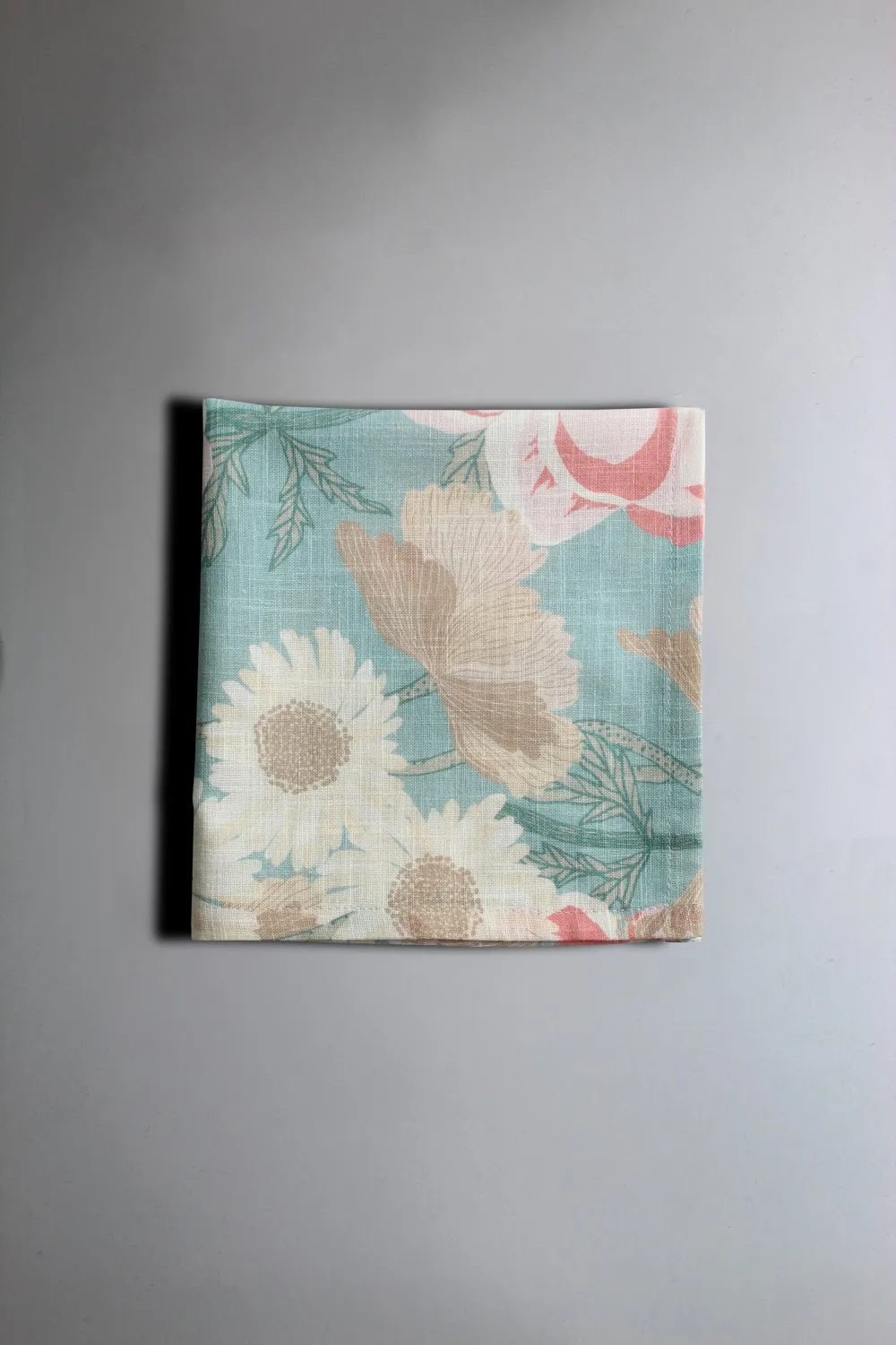 Serviette im 4er-Pack - Serena (türkis/rosa)