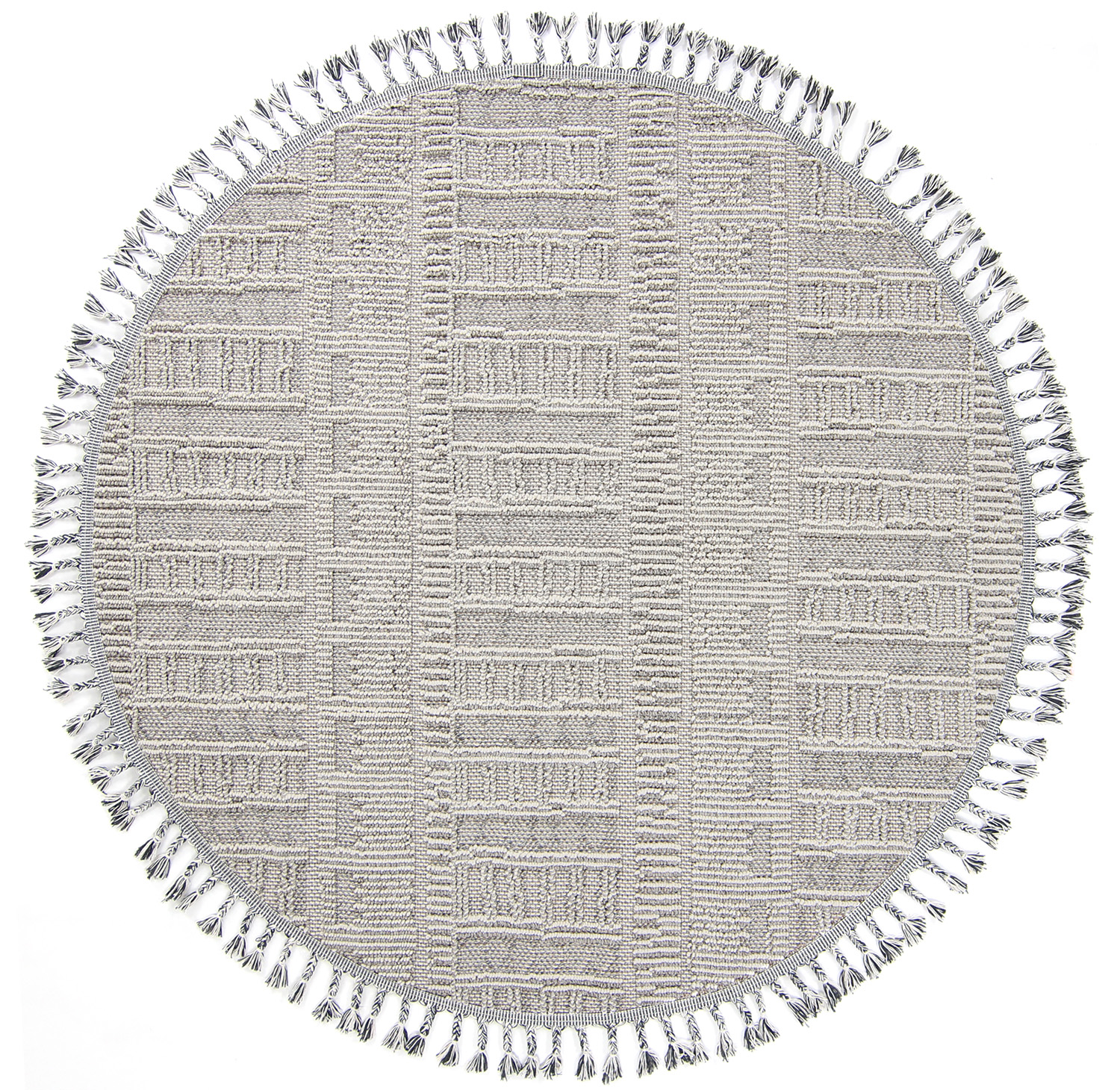 Runde Teppiche - Indoor/Outdoor Diego (grau)