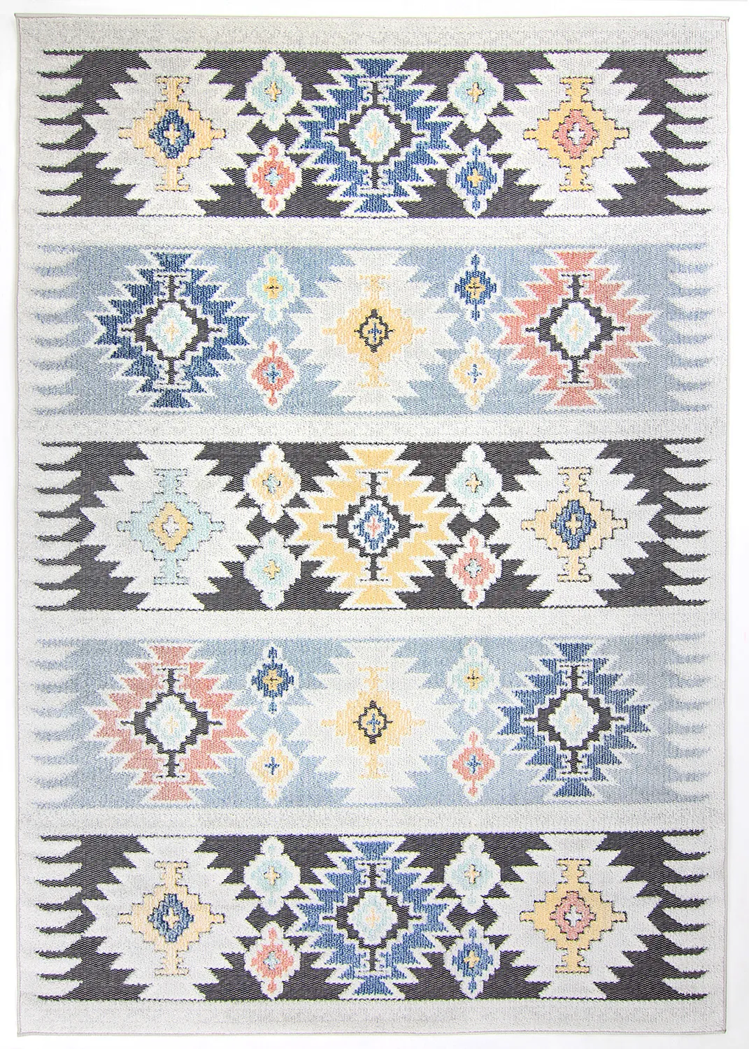 Teppich für innen und außen - Sahara (blau/multi)