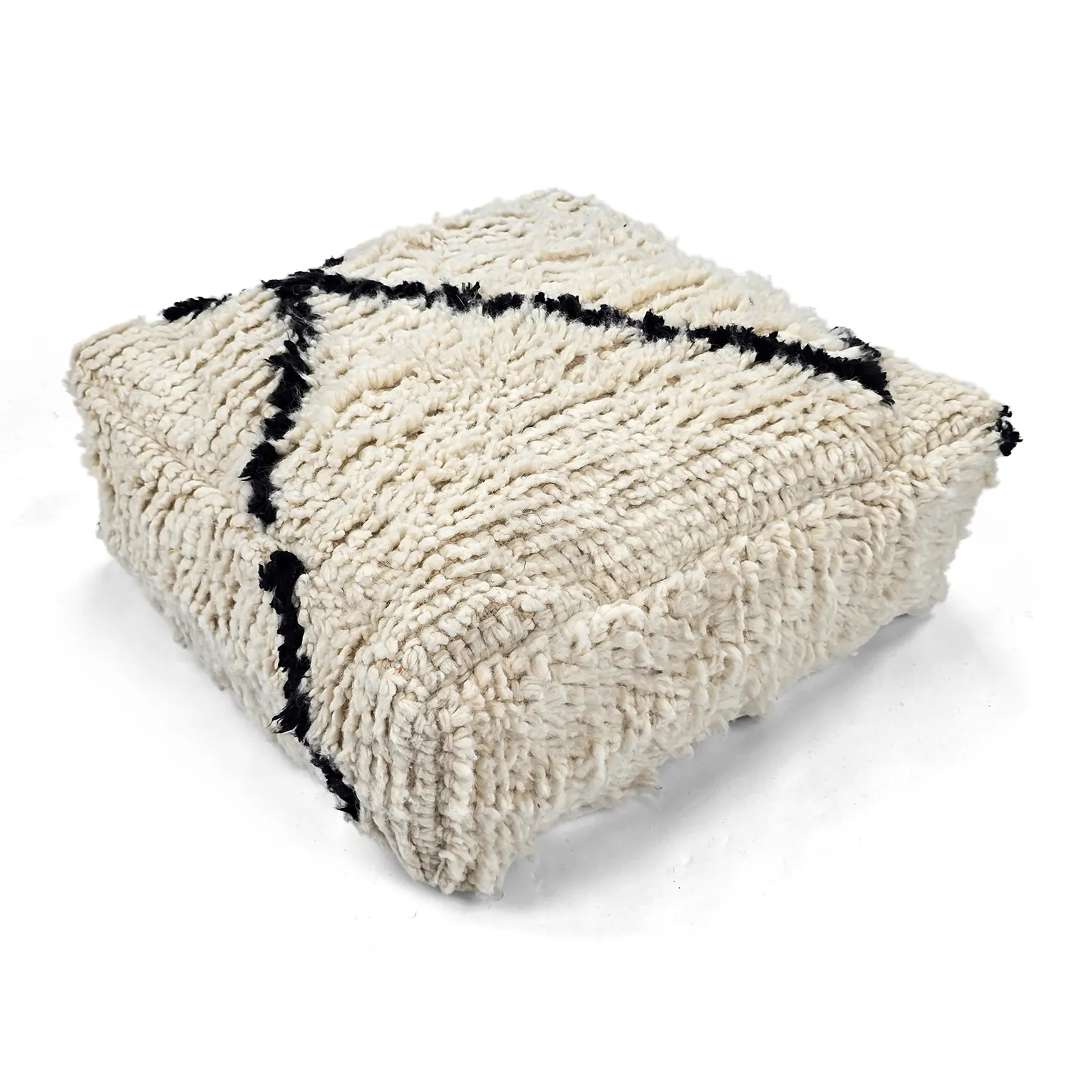 Sitzpoufs - Marokkanischer Pouf Beni Ourain 008