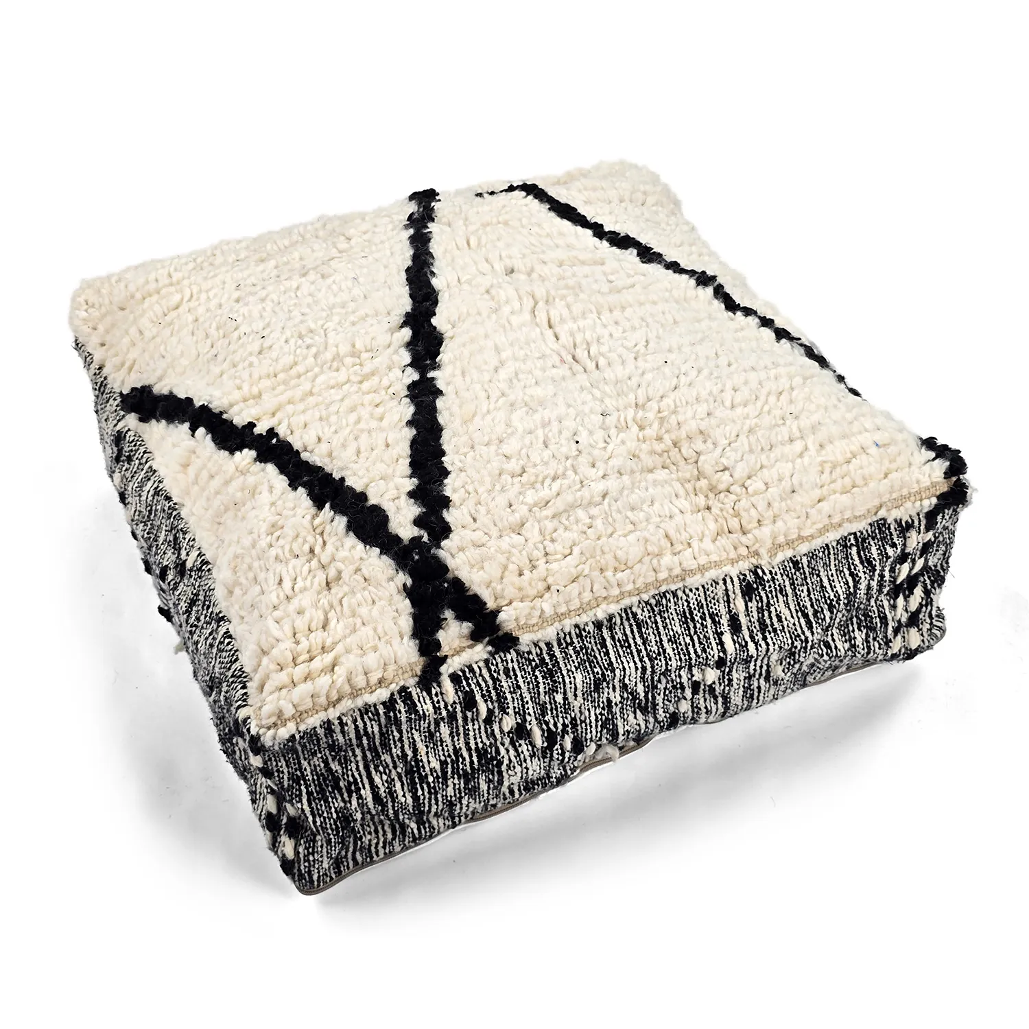 Sitzpoufs - Marokkanischer Pouf Beni Ourain 022