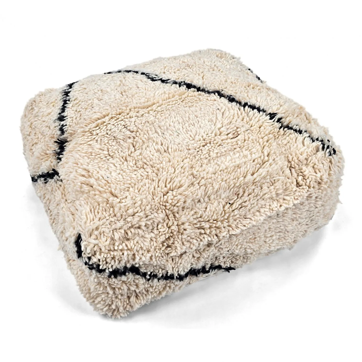 Sitzpoufs - Marokkanischer Pouf Beni Ourain 025