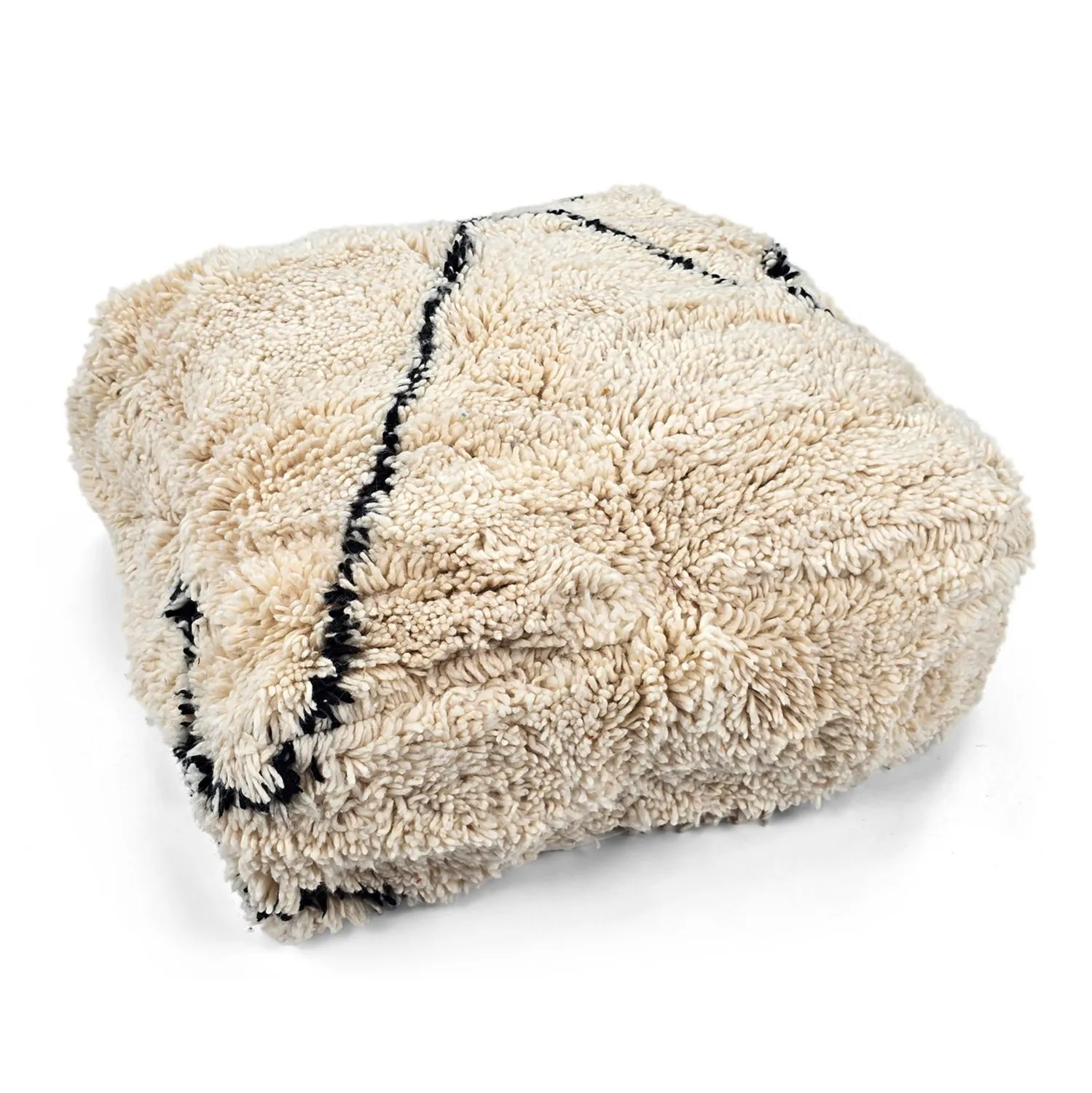 Sitzpoufs - Marokkanischer Pouf Beni Ourain 036