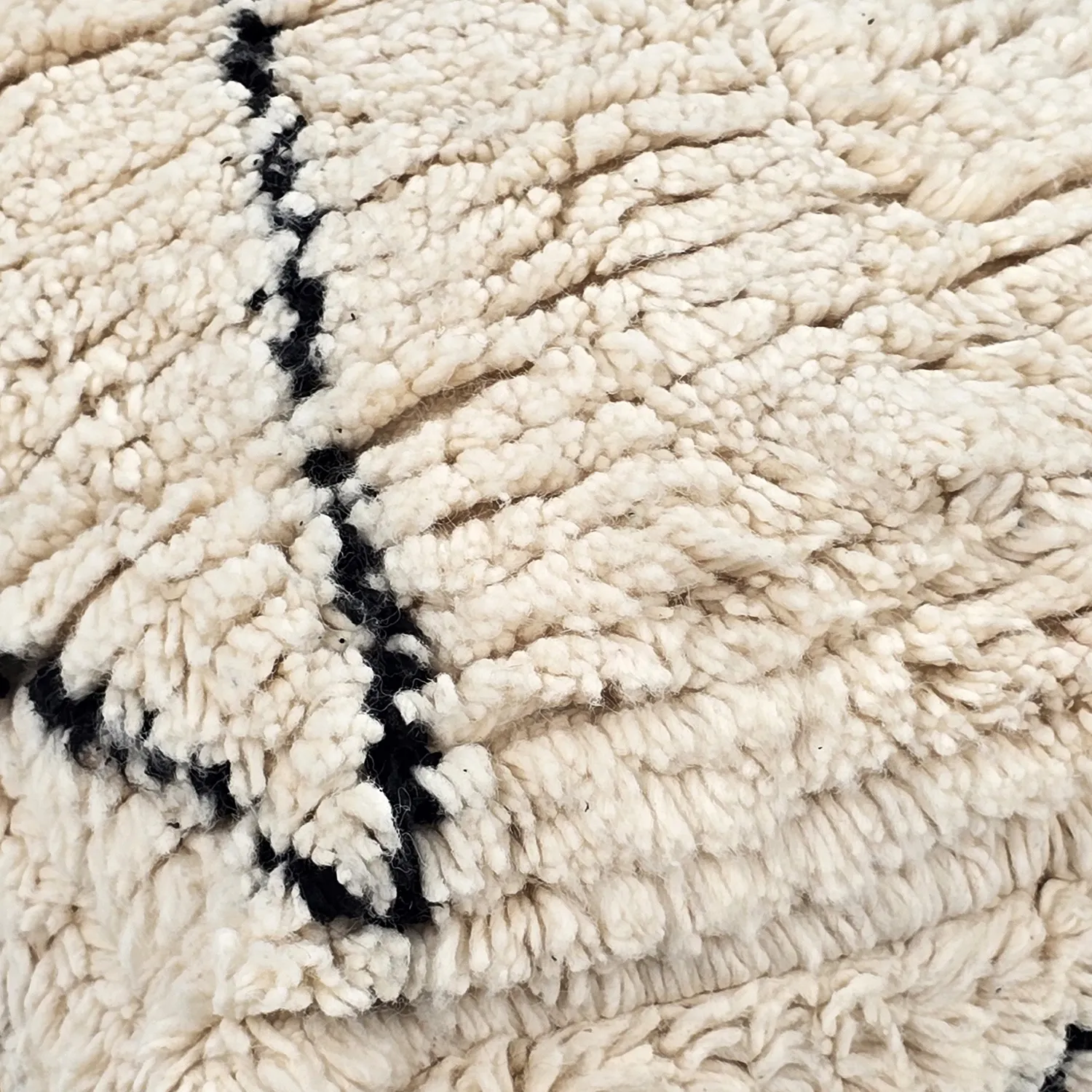 Sitzpoufs - Marokkanischer Pouf Beni Ourain 052