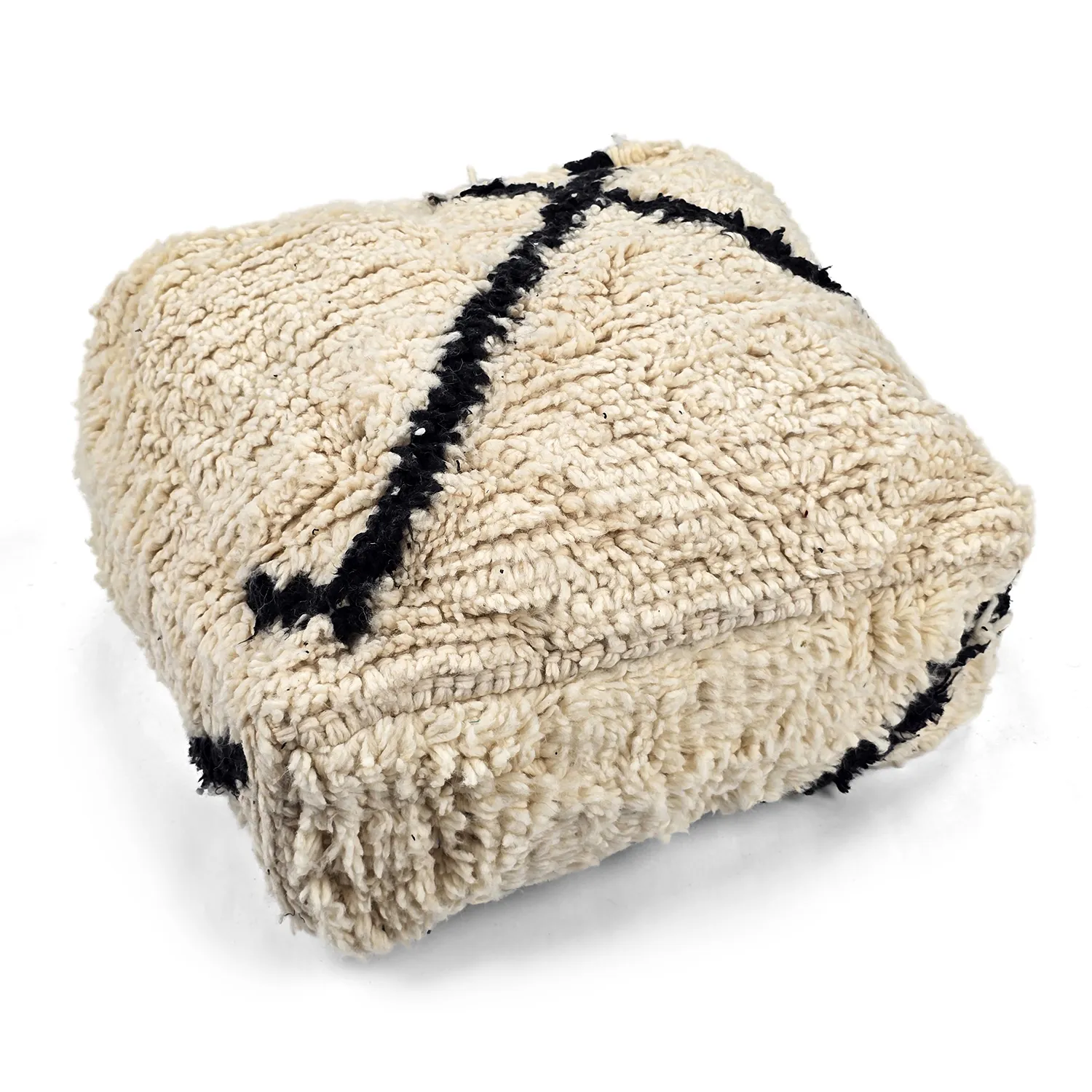 Sitzpoufs - Marokkanischer Pouf Beni Ourain 055