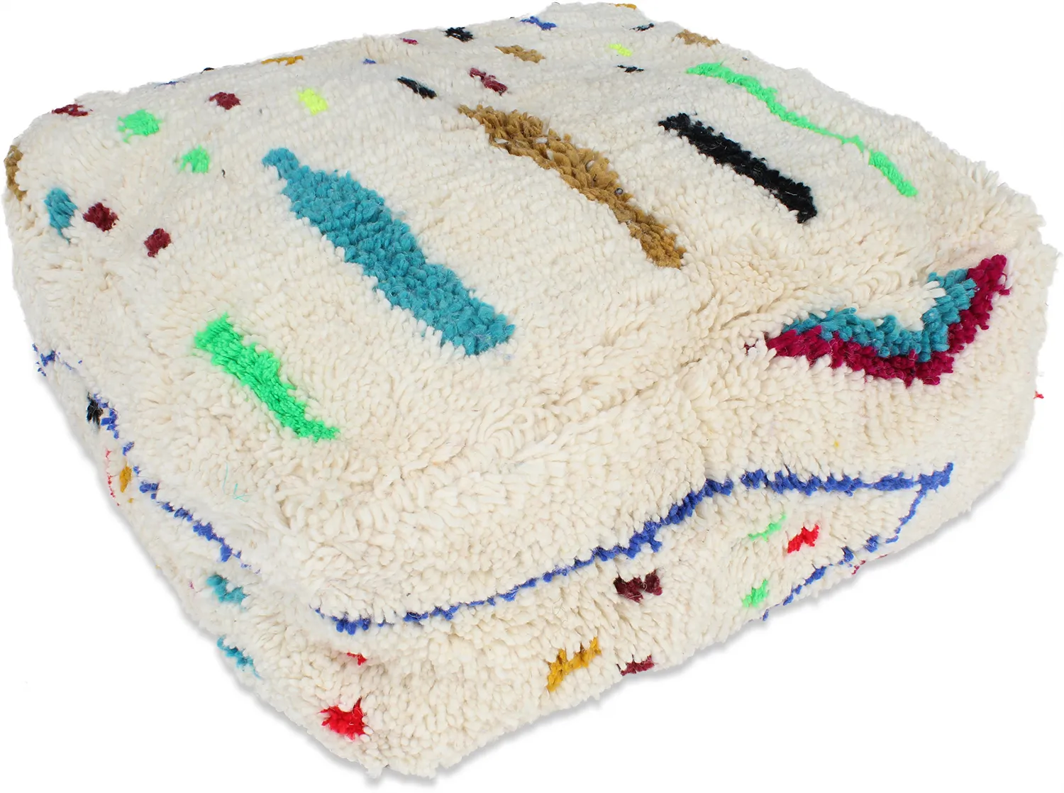 Sitzpoufs - Marokkanischer Pouf Beni Ourain