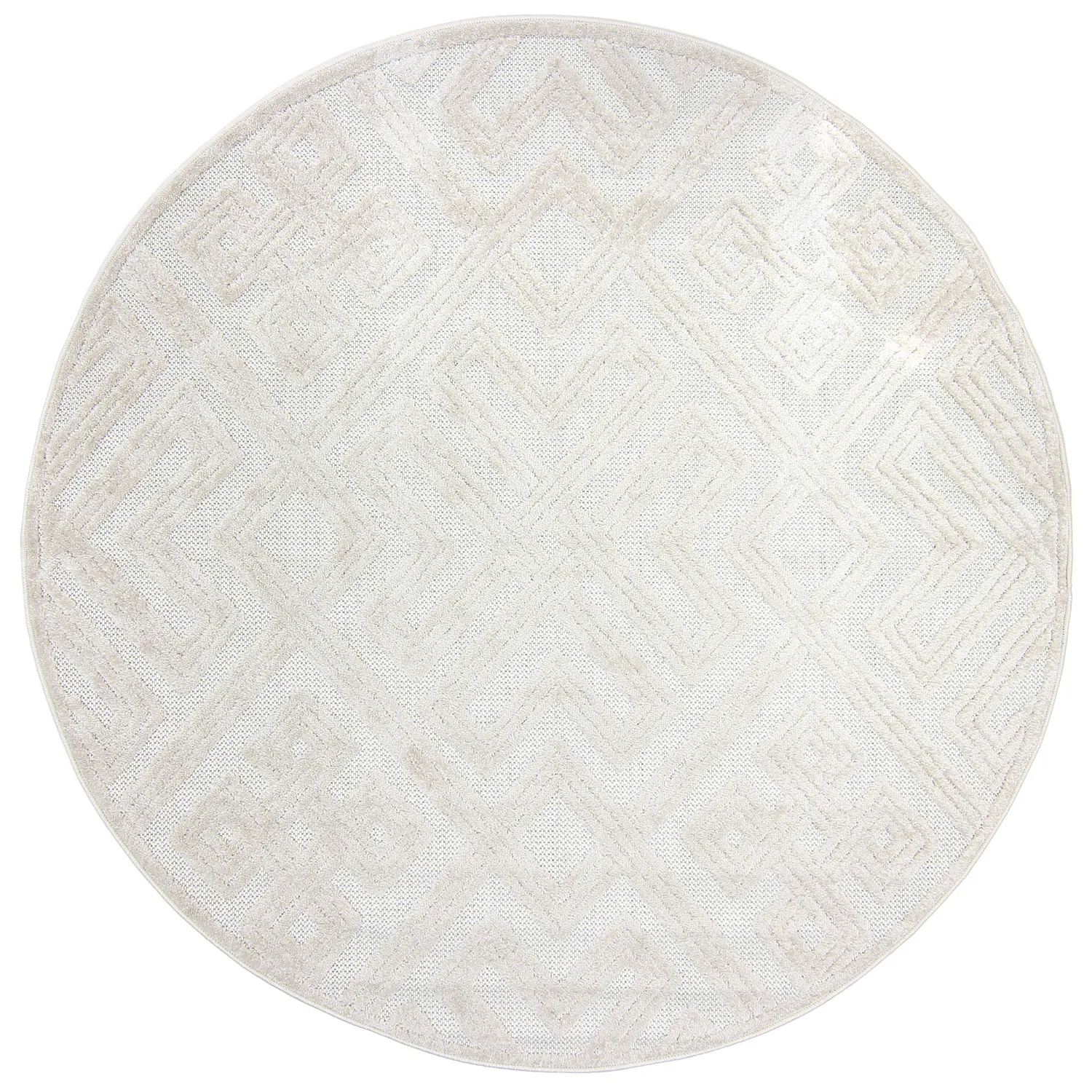 Runde Teppiche - Indoor/Outdoor Shirley (cream)