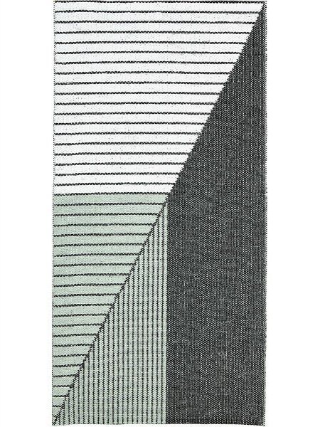 Kunststoffteppiche - Der Horred-Teppich Stripe (grün)