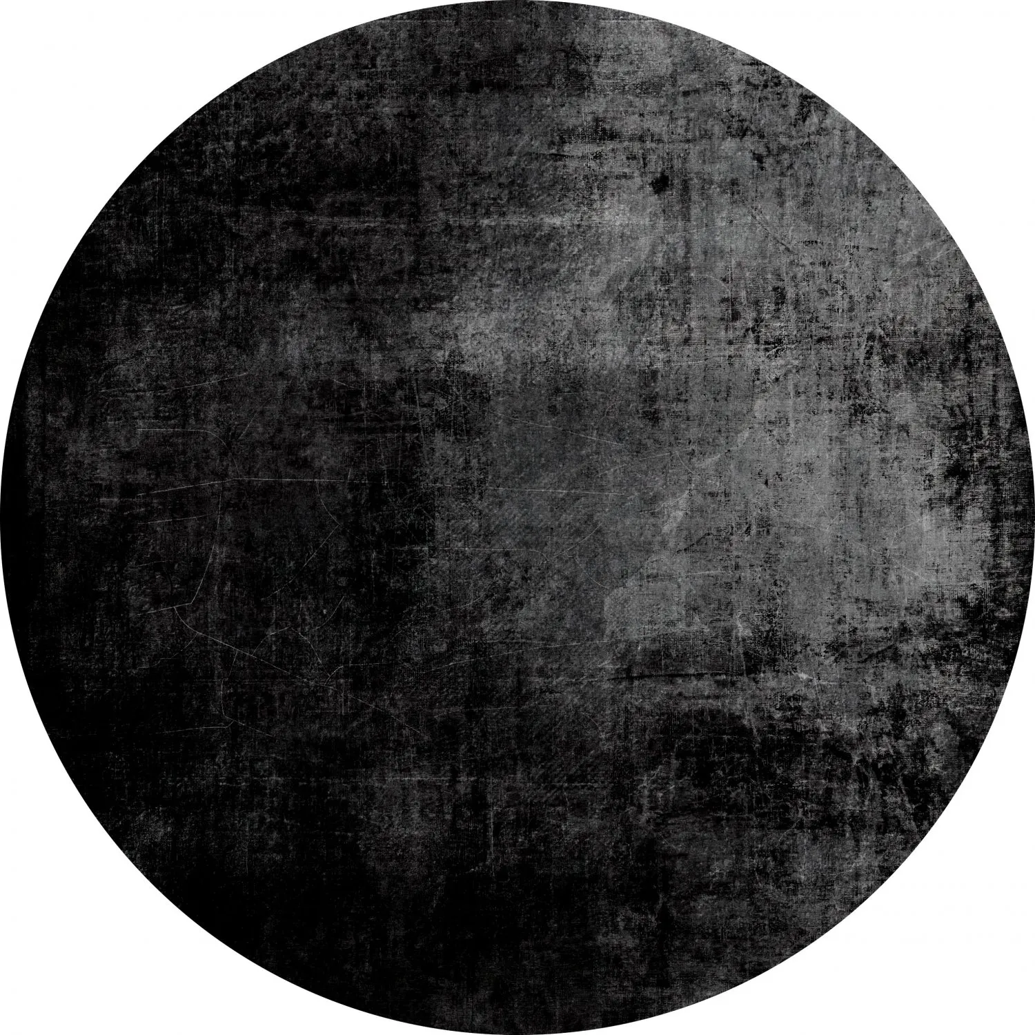 Rund Teppich - Lynton (schwarz)