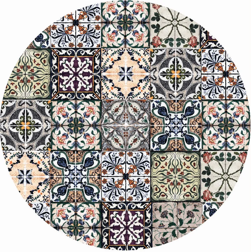 Rund Teppich - Tierra (bunt)