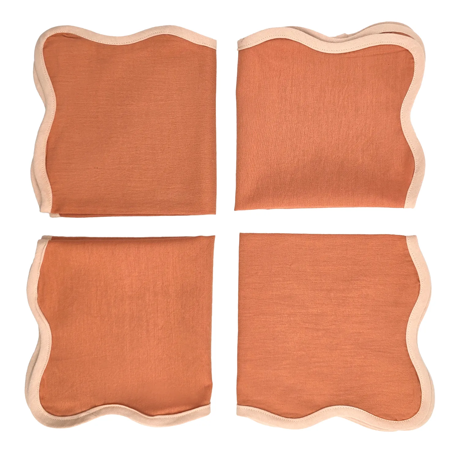 Servietten - 4er-Pack Stoffservietten Yrsa (rost)