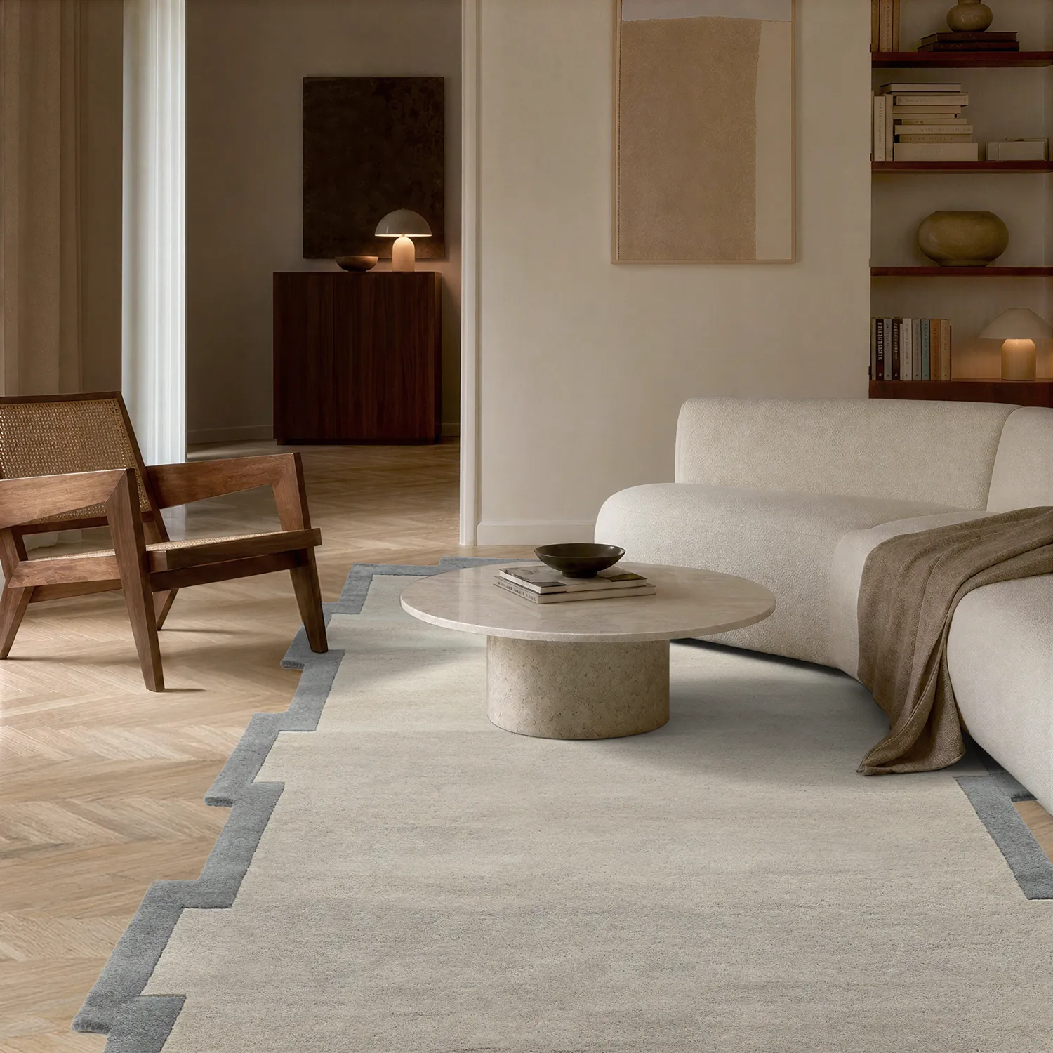 Wollteppich - Agra Hand Tufted Wool Premium (grau)