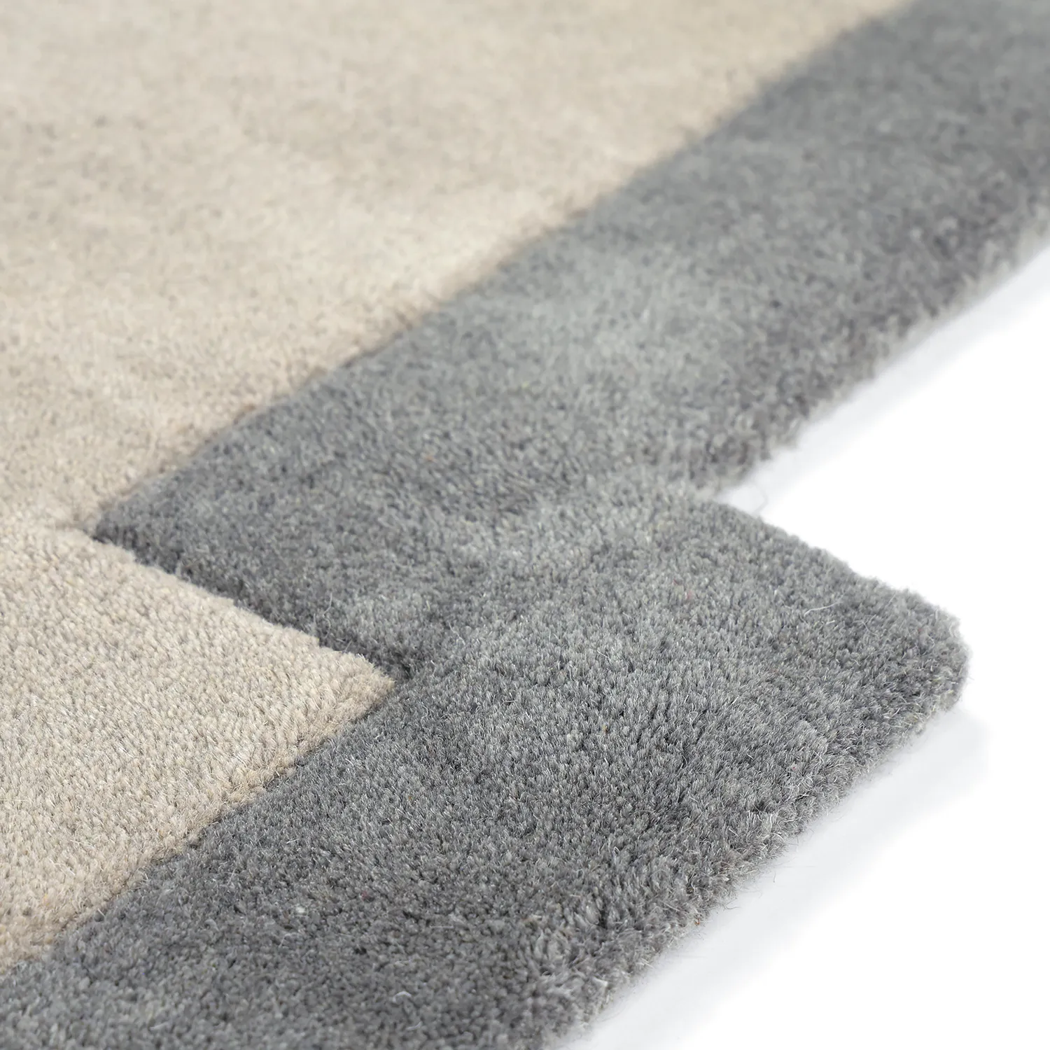 Wollteppich - Agra Hand Tufted Wool Premium (grau)