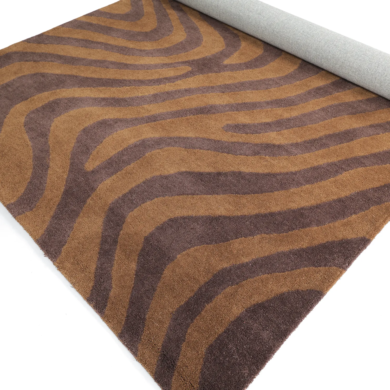 Wollteppich - Aiz Hand Tufted Wool Premium (braun)