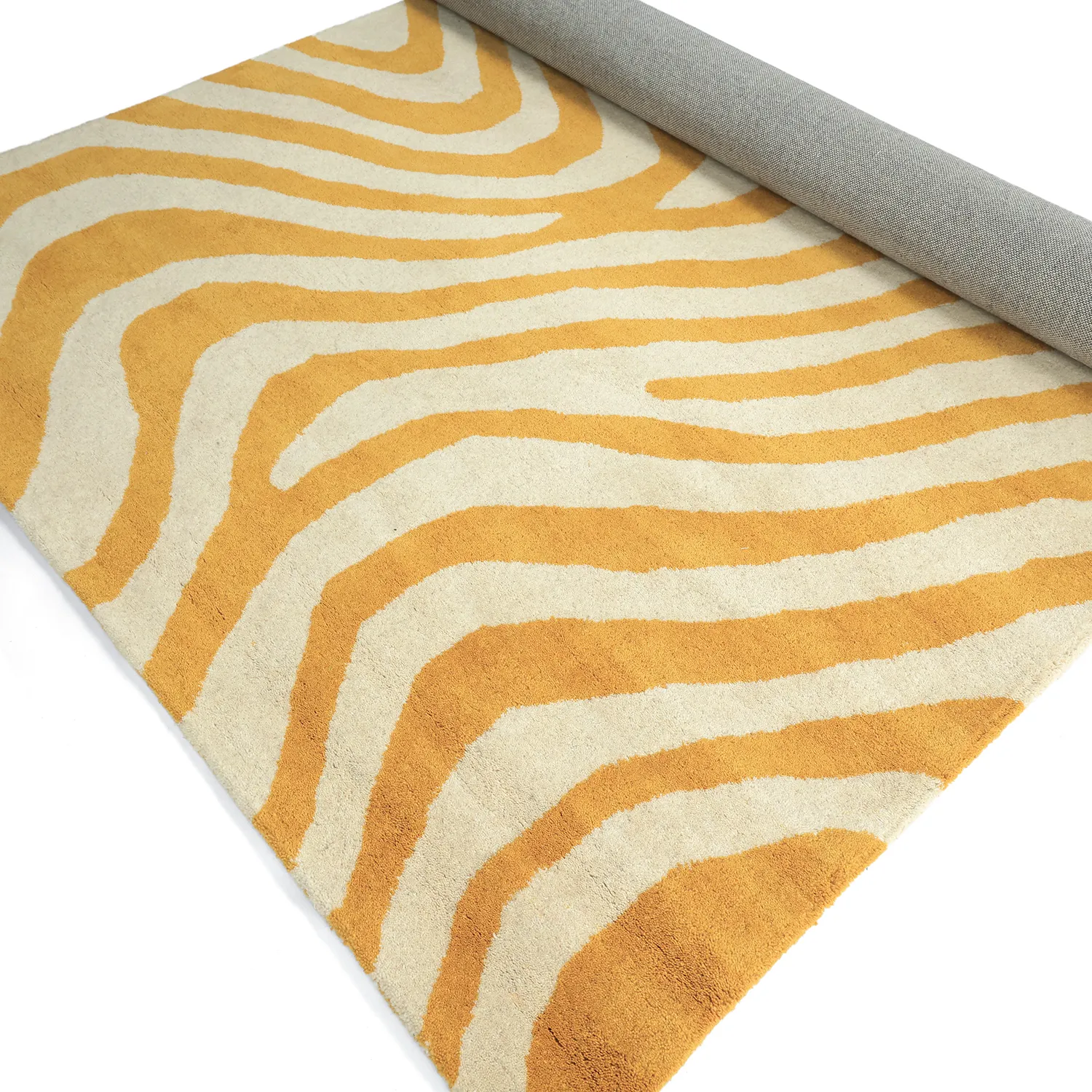 Wollteppich - Aiz Hand Tufted Wool Premium (gelb)