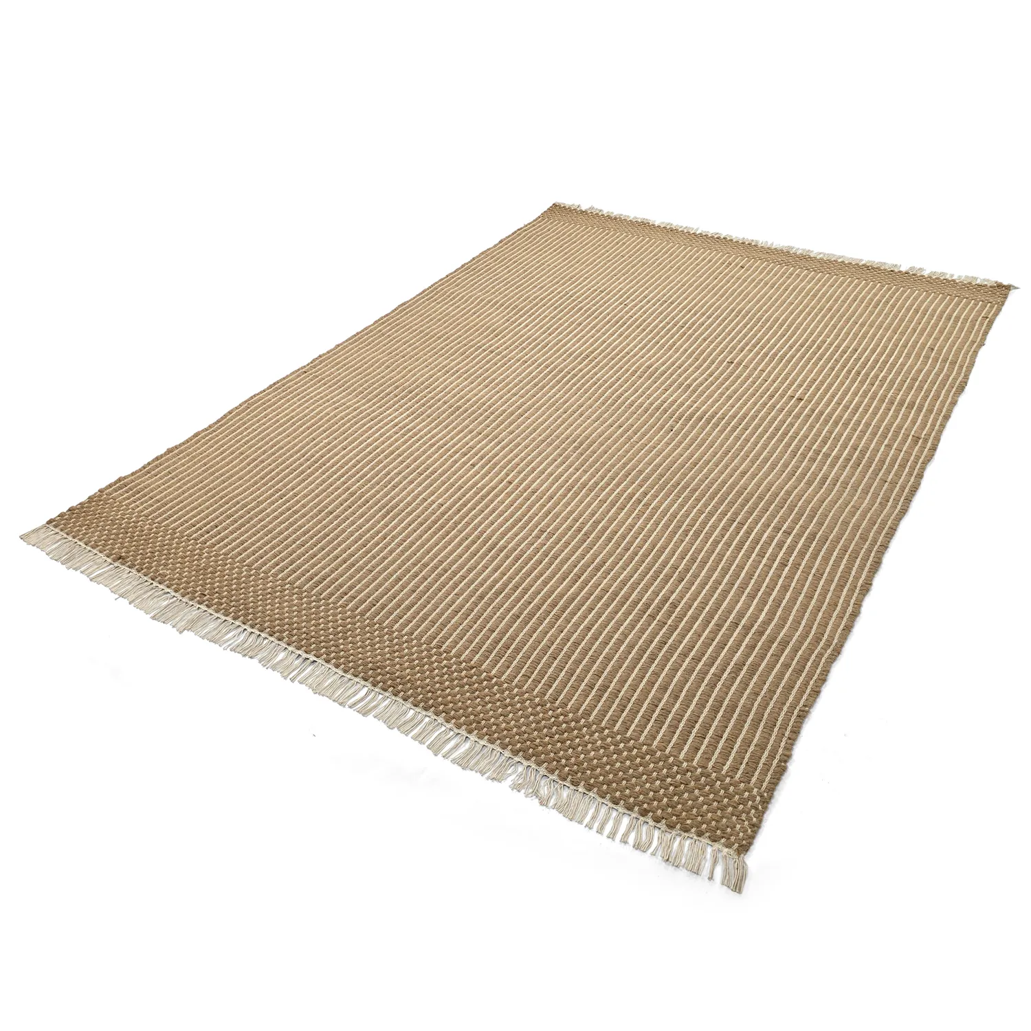 Wollteppich - Arbil (beige/weiß)
