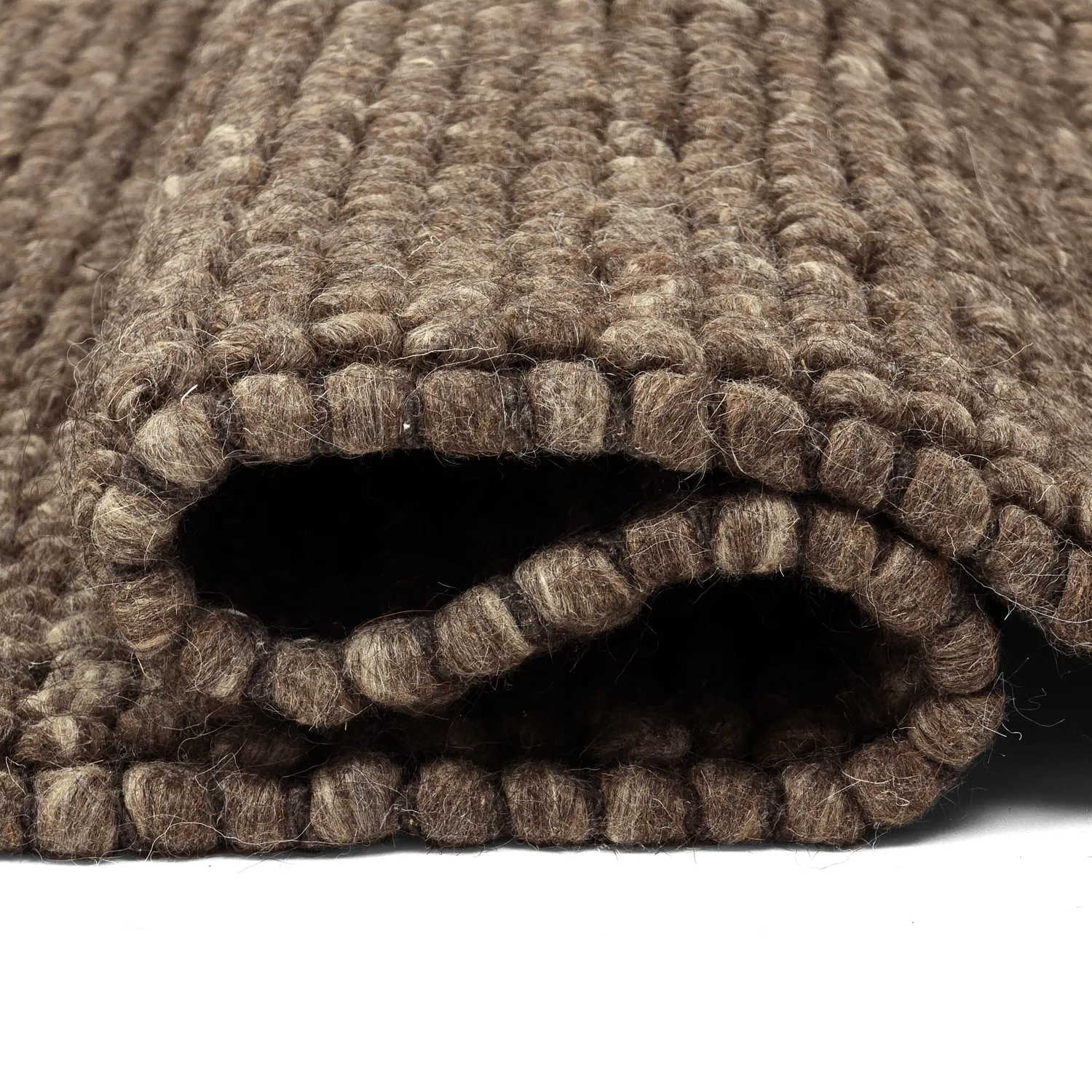 Wollteppich - Avafors Wool Bubble (braun/beige)
