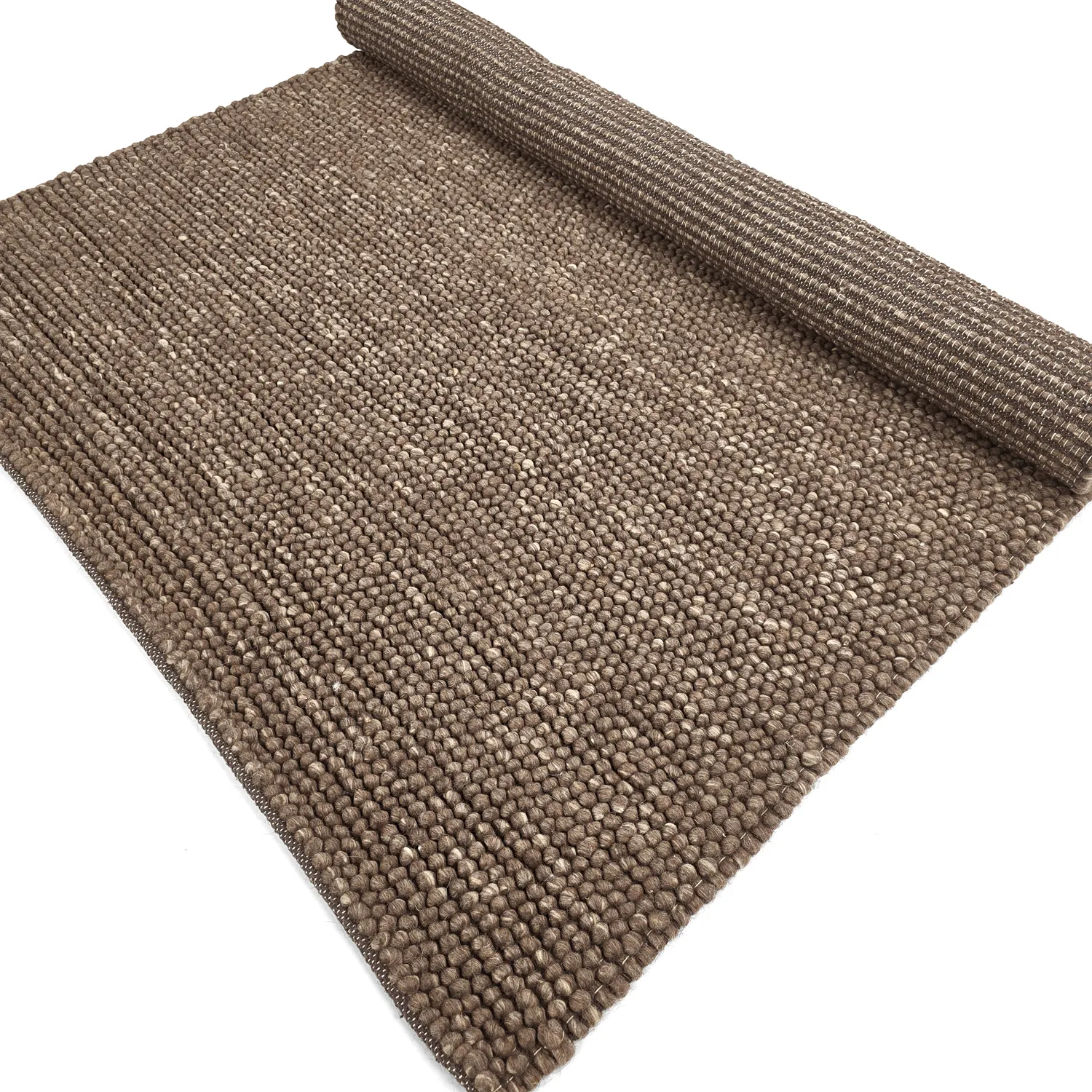Wollteppich - Avafors Wool Bubble (braun/beige)