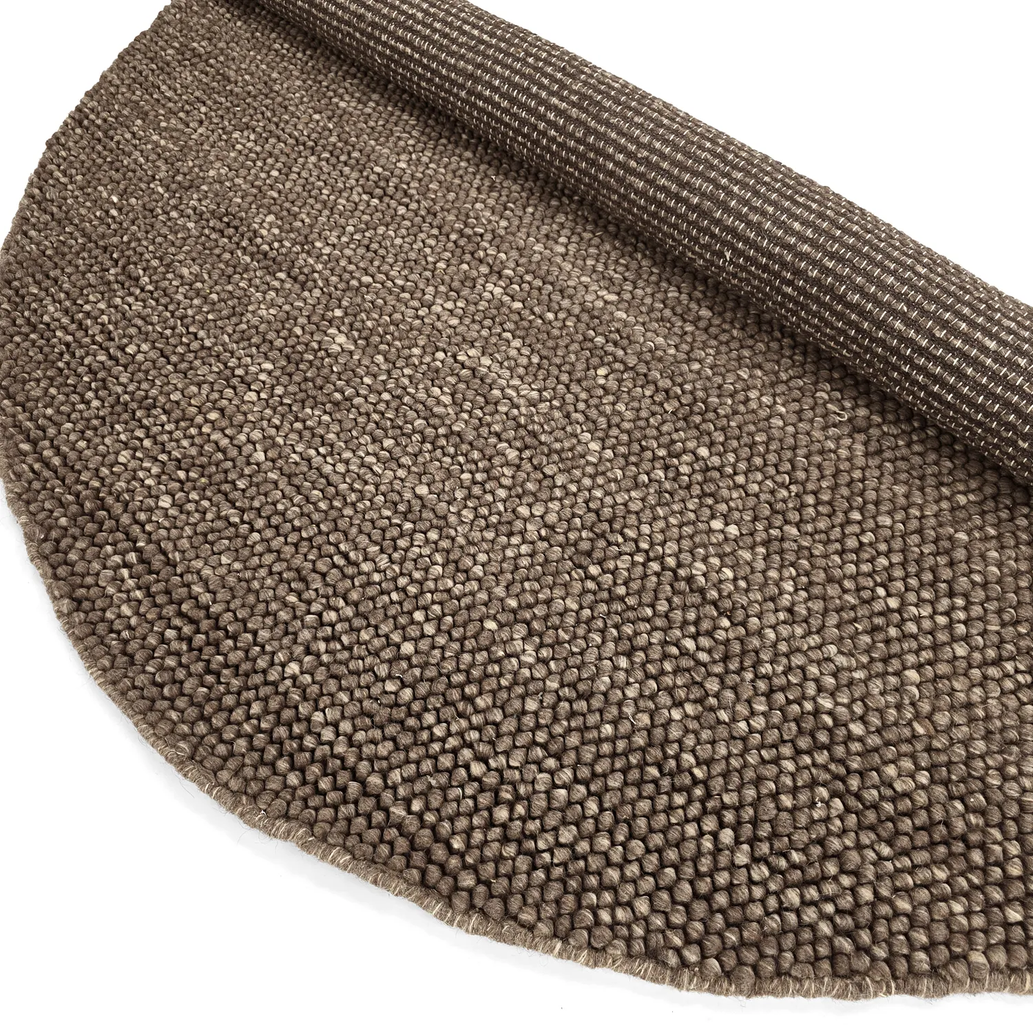 Rund Teppich - Avafors Wool Bubble (braun/beige)