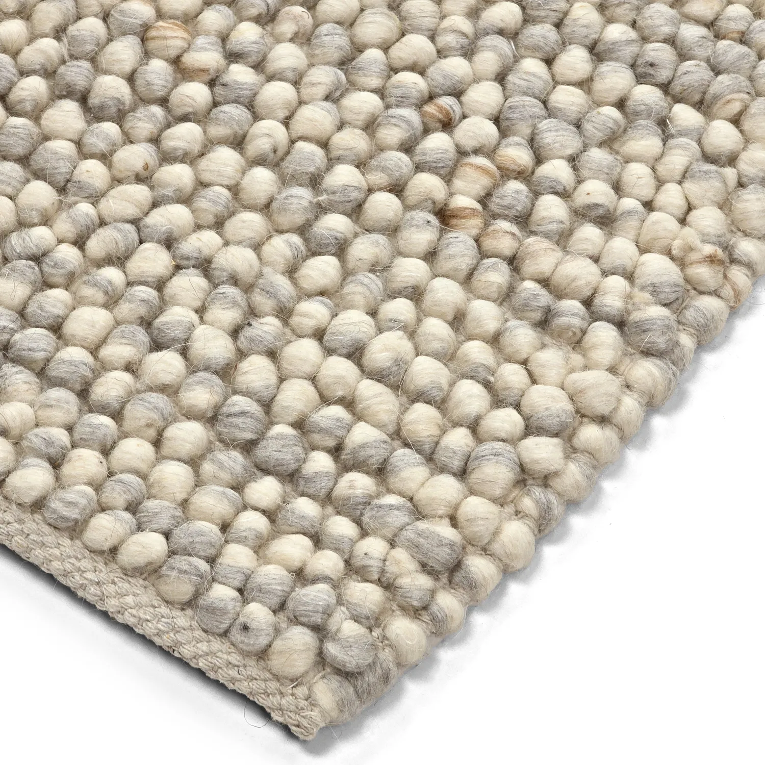 Wollteppich - Avafors Wool Bubble (grau/beige)