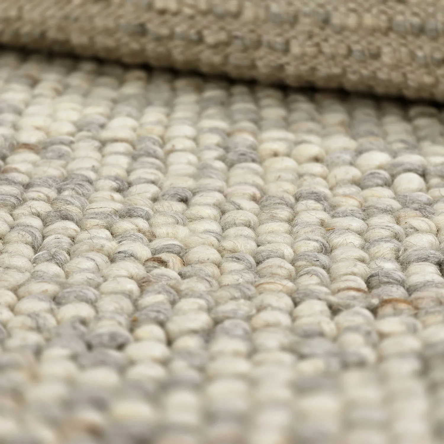 Wollteppich - Avafors Wool Bubble (grau/beige)