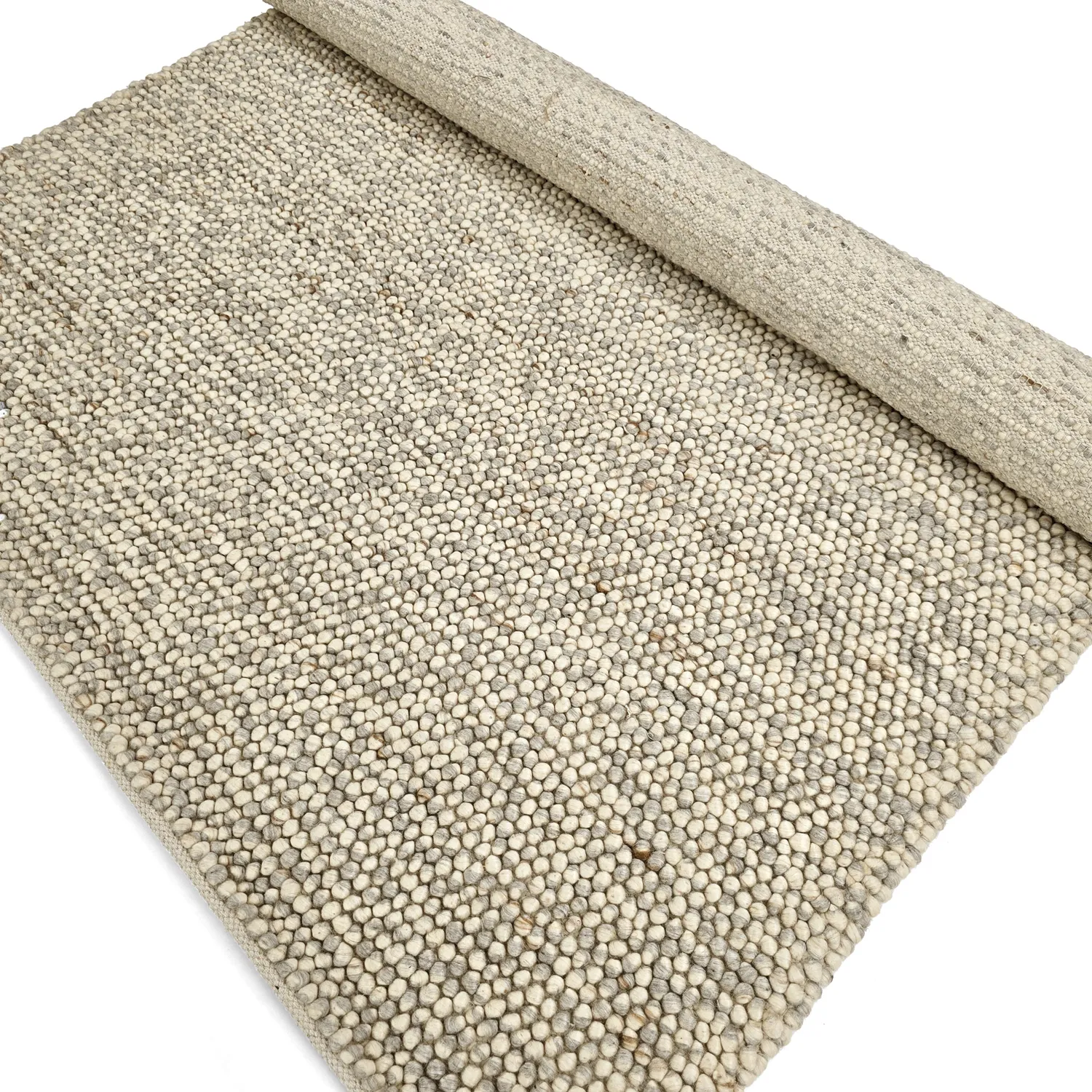 Wollteppich - Avafors Wool Bubble (grau/beige)