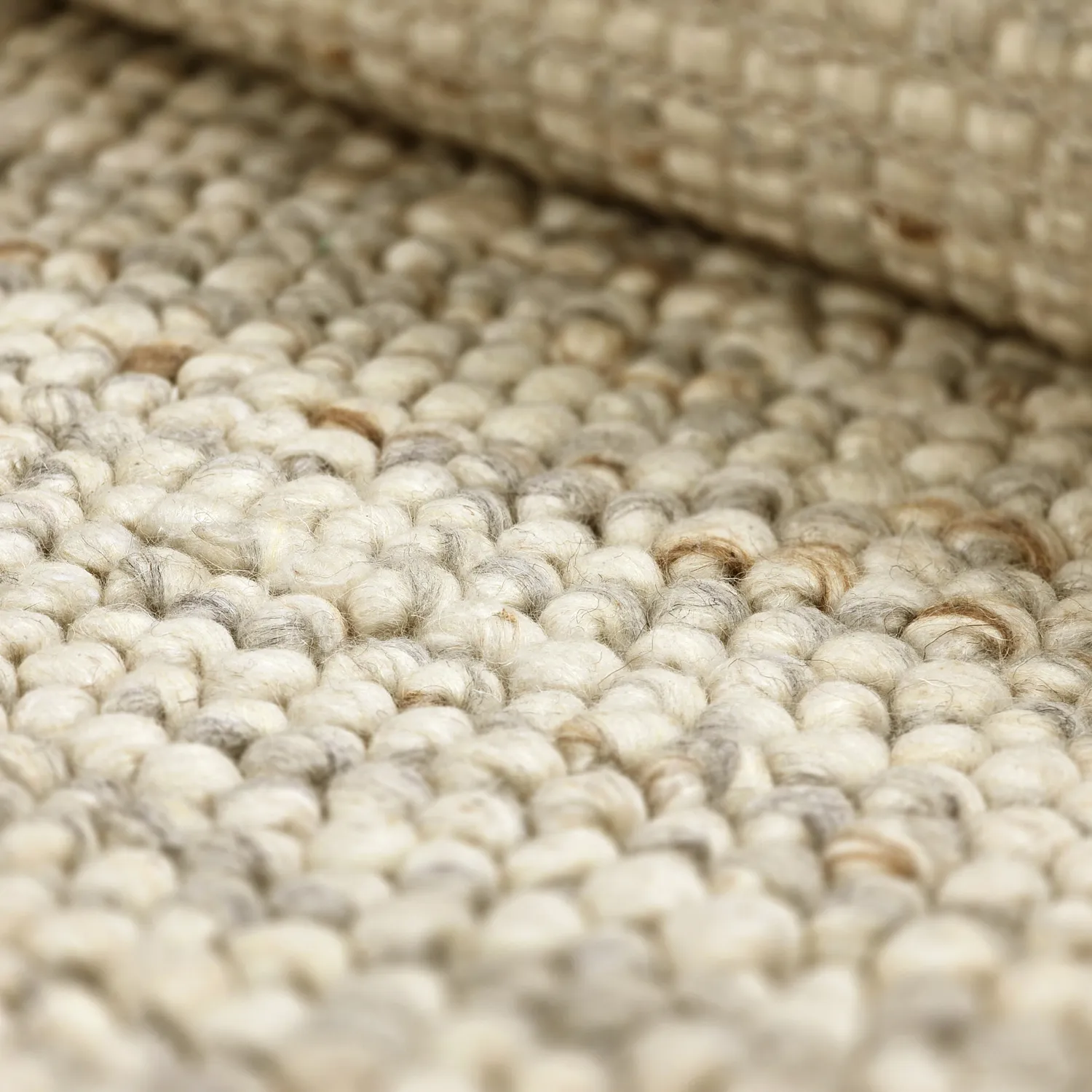 Rund Teppich - Avafors Wool Bubble (grau/beige)