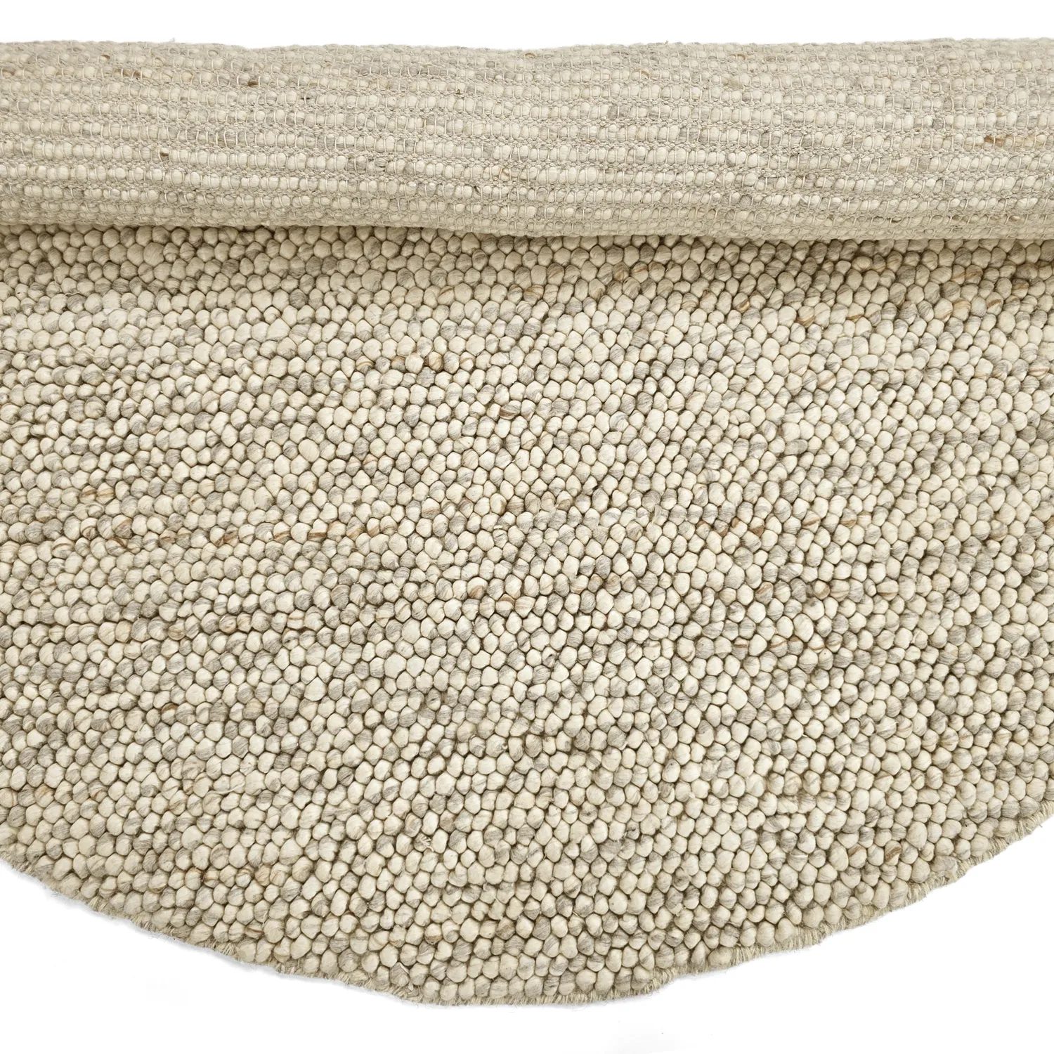 Rund Teppich - Avafors Wool Bubble (grau/beige)