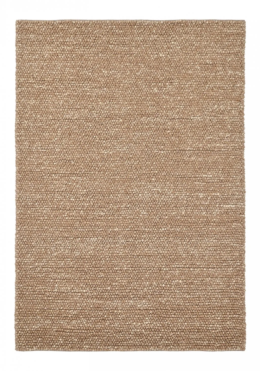 Wollteppich - Avafors Wool Bubble (hellbraun/weiß)