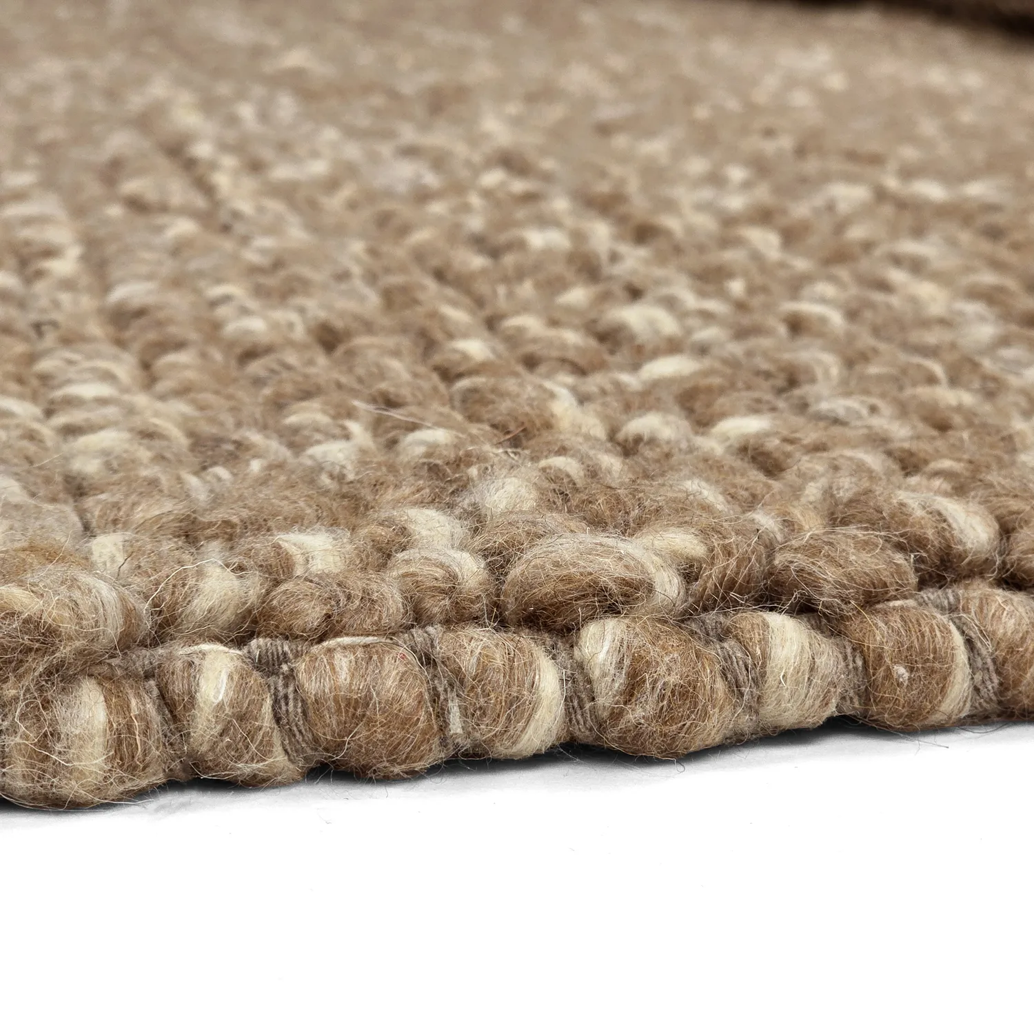Wollteppich - Avafors Wool Bubble (hellbraun/weiß)