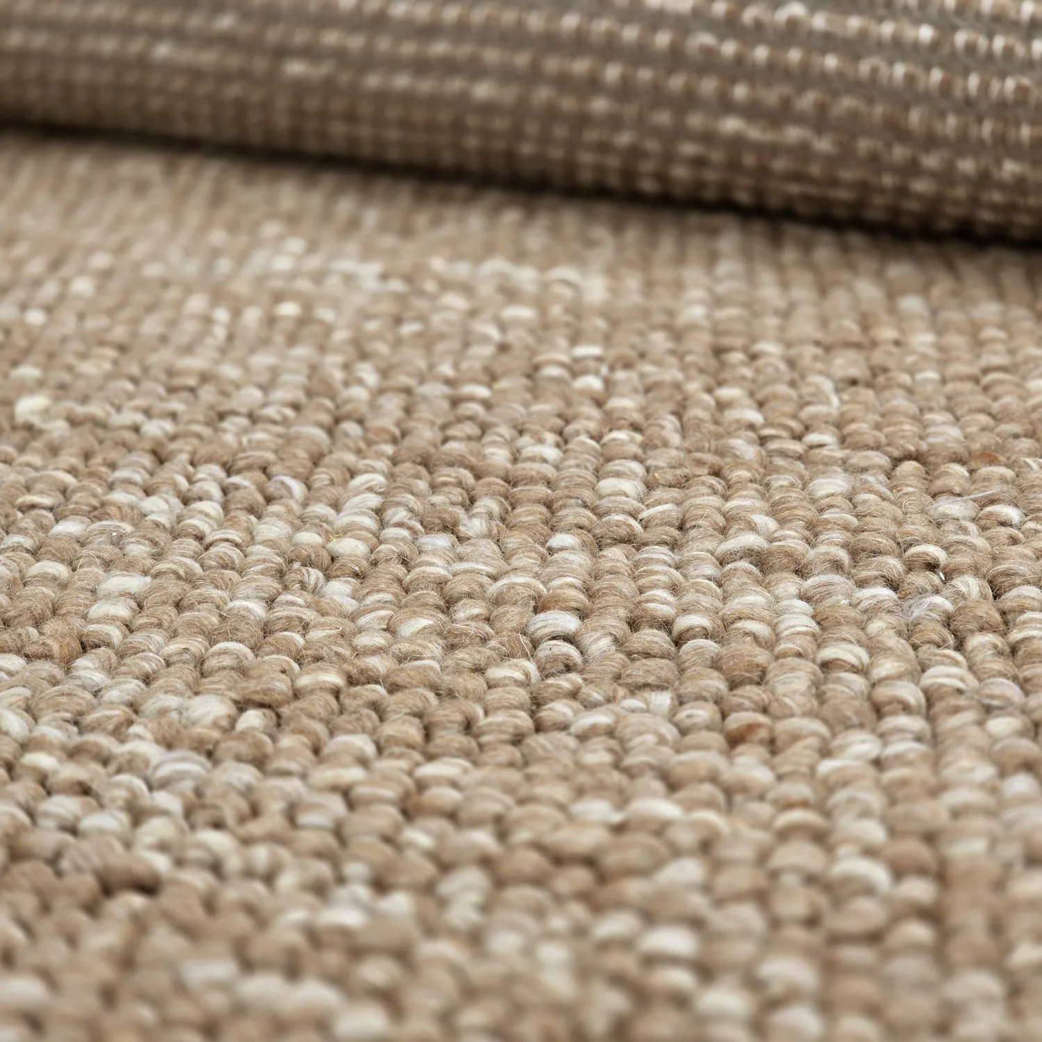 Wollteppich - Avafors Wool Bubble (hellbraun/weiß)
