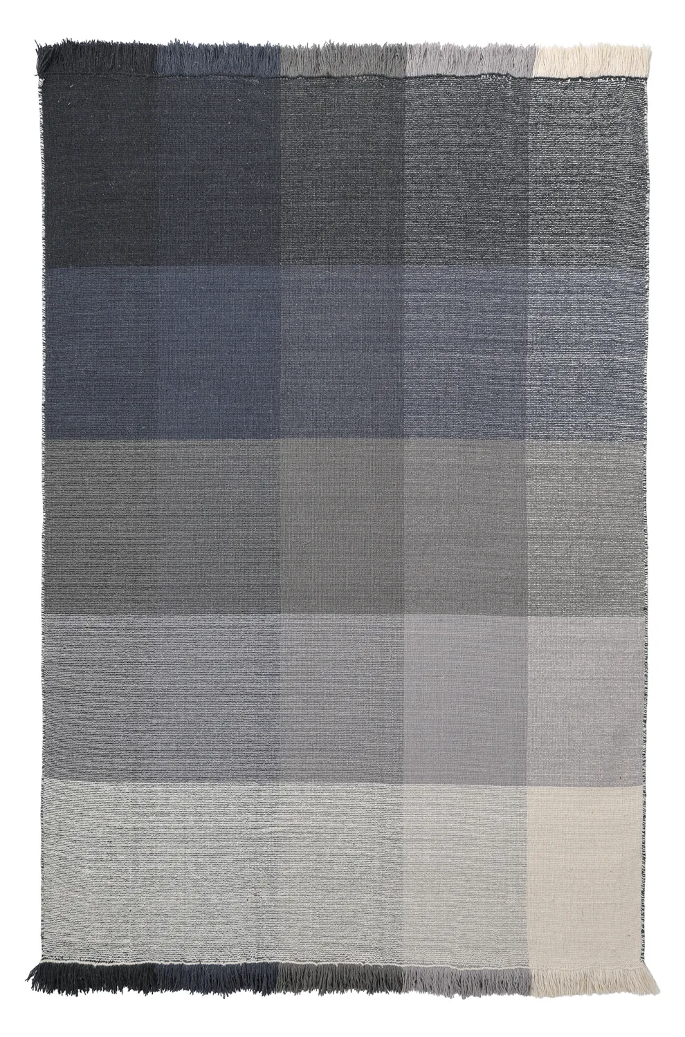 Wollteppich - Chaves (blau/grau/weiß)