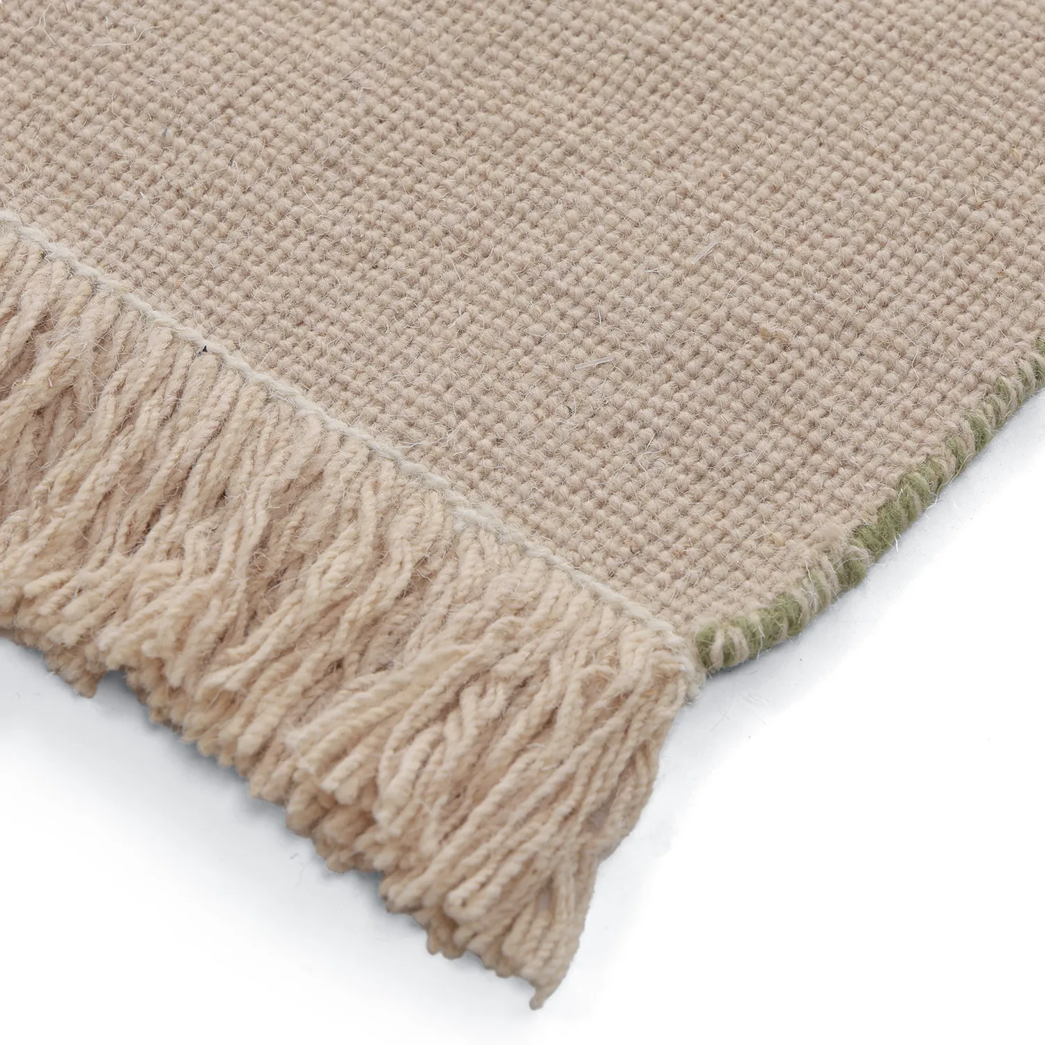 Wollteppich - Chaves (grün/beige)