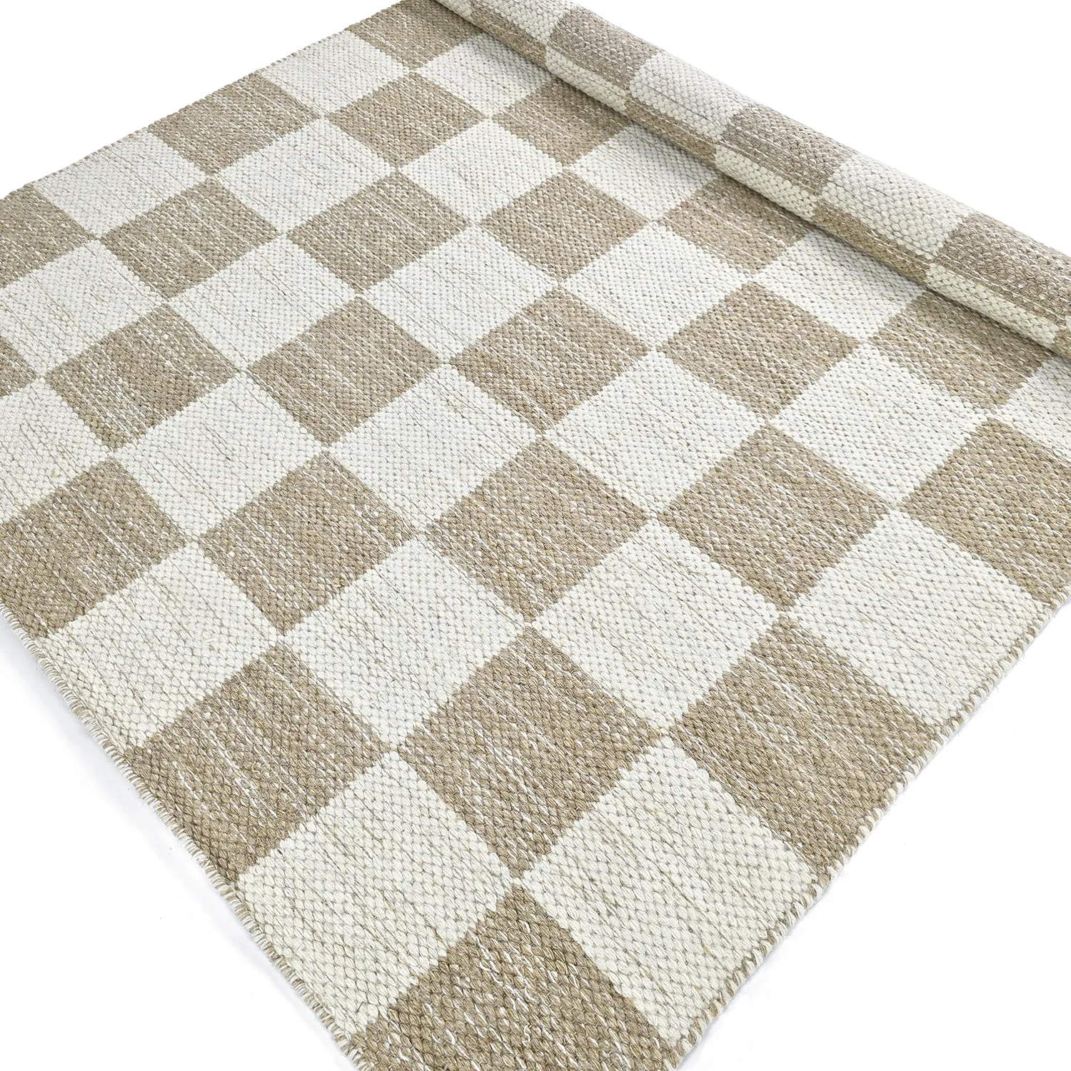 Wollteppich - Dundee (beige/weiß)