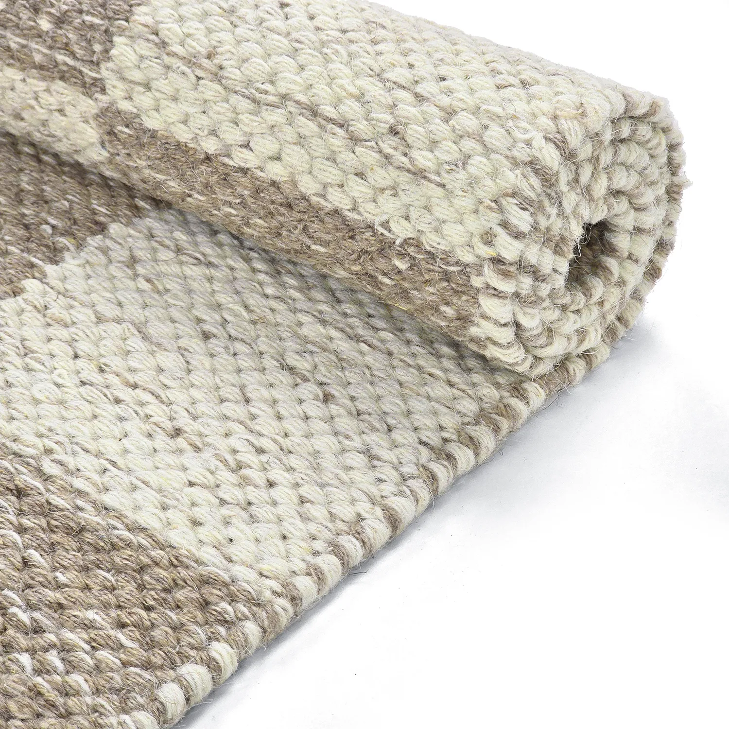 Wollteppich - Dundee (beige/weiß)