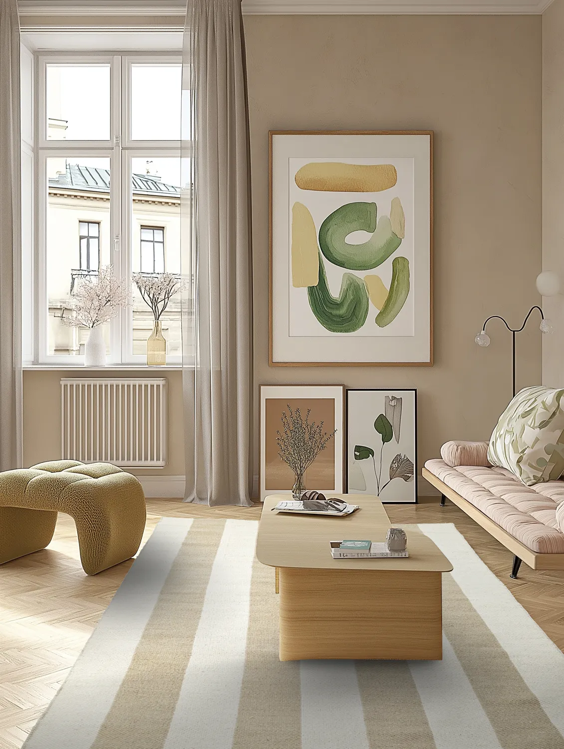 Wollteppich - Garine (cremefarben/beige)