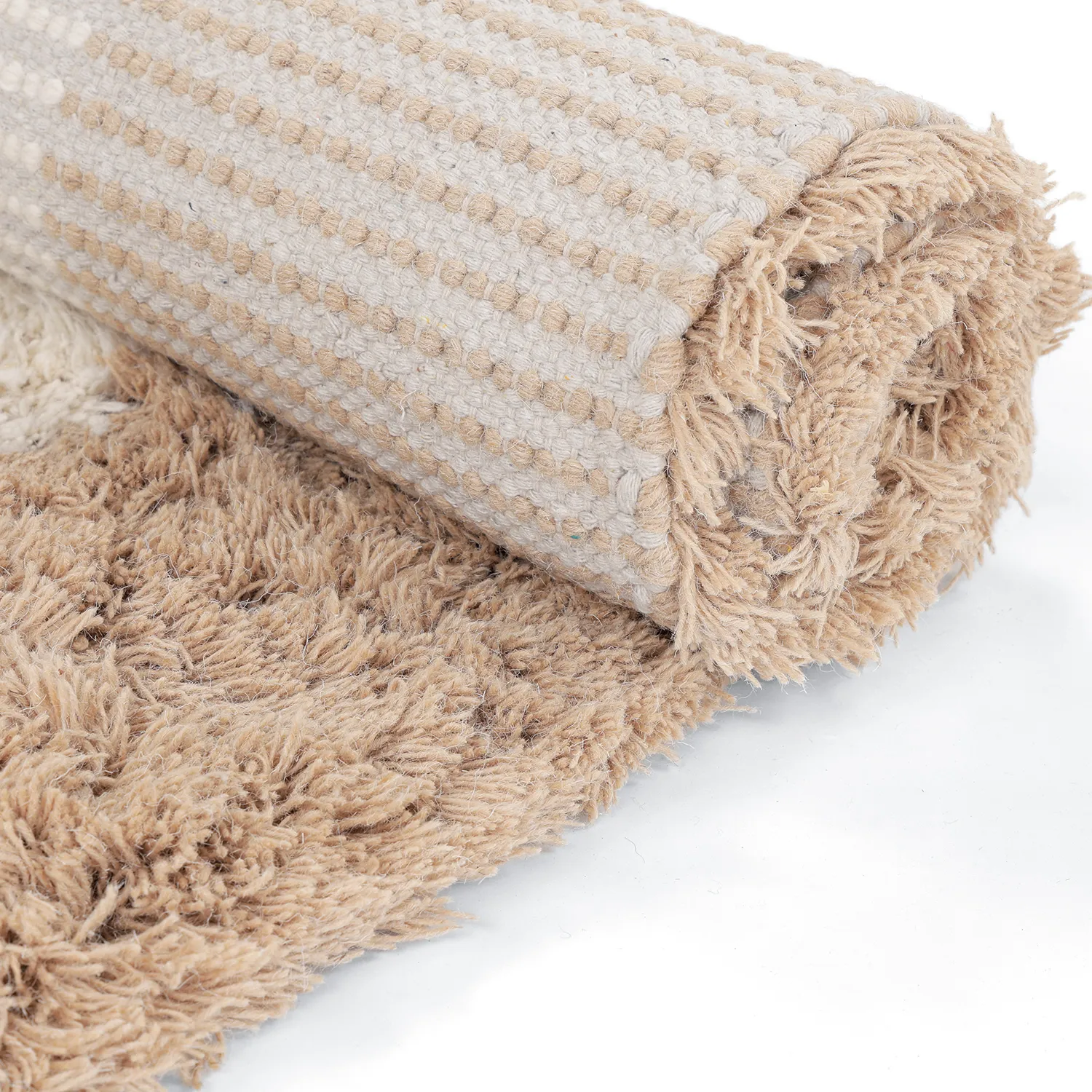 Wollteppich - Khenifra Handknot Wool Premium (creme/beige)