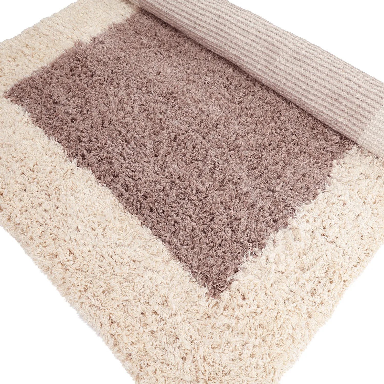 Wollteppich - Khenifra Handknot Wool Premium (taupe/creme)