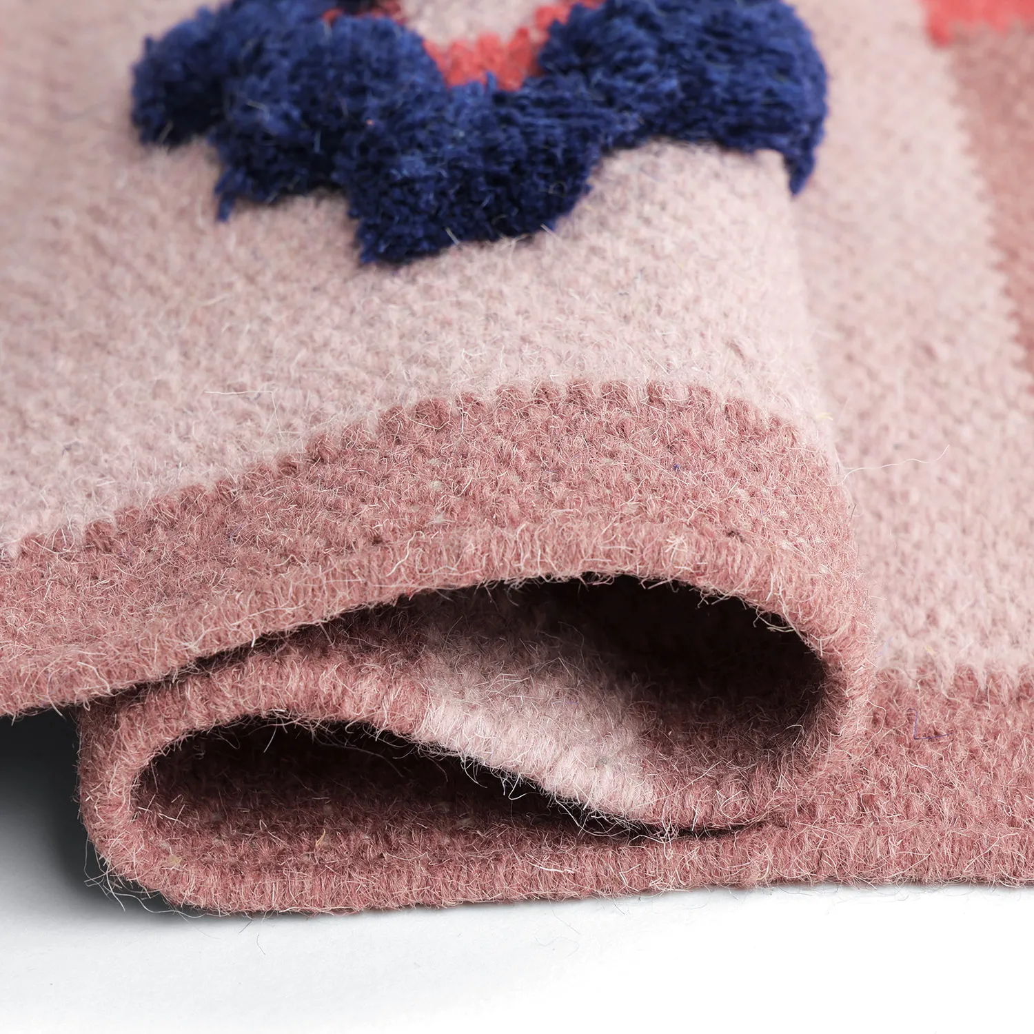 Wollteppich - Lausanne Flatweave Tufted Premium (rosa)