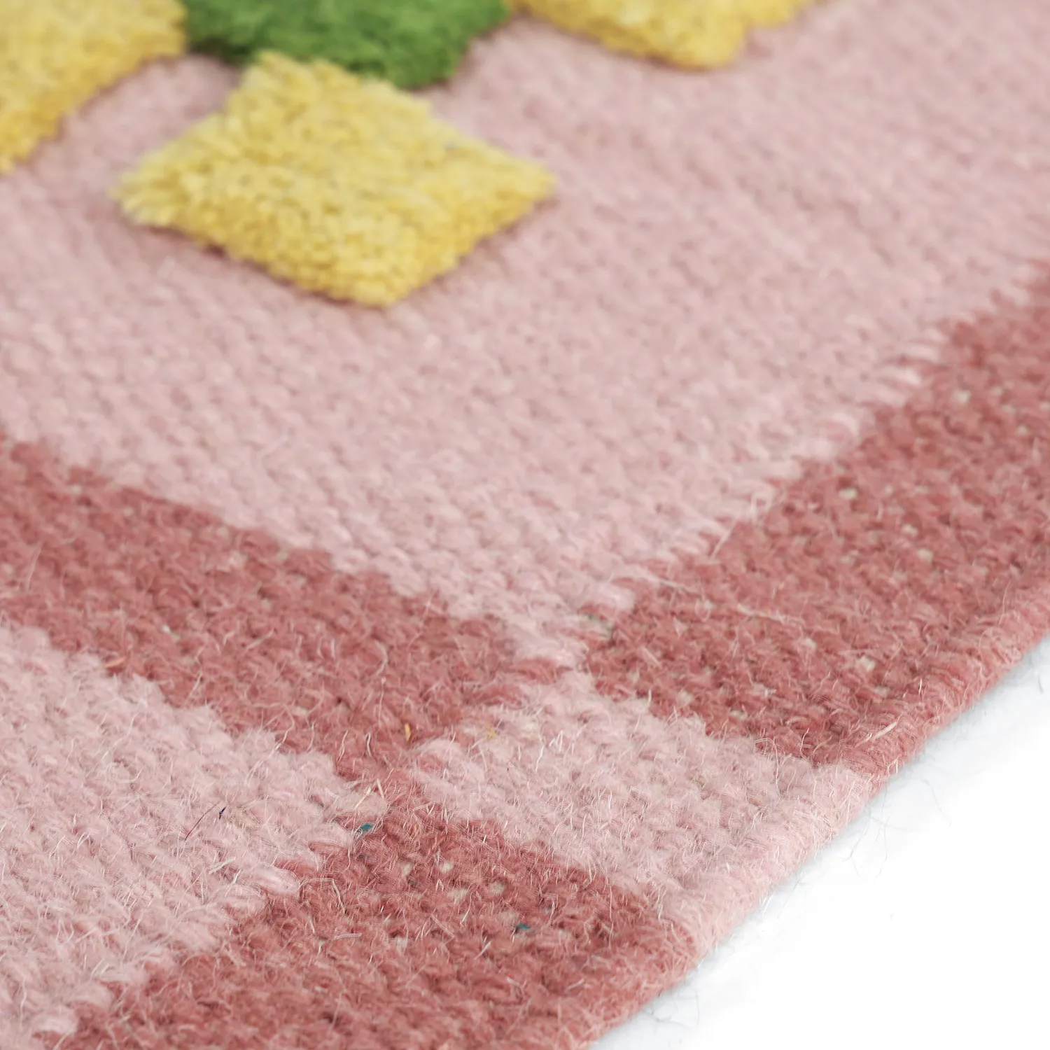 Wollteppich - Lausanne Flatweave Tufted Premium (rosa)