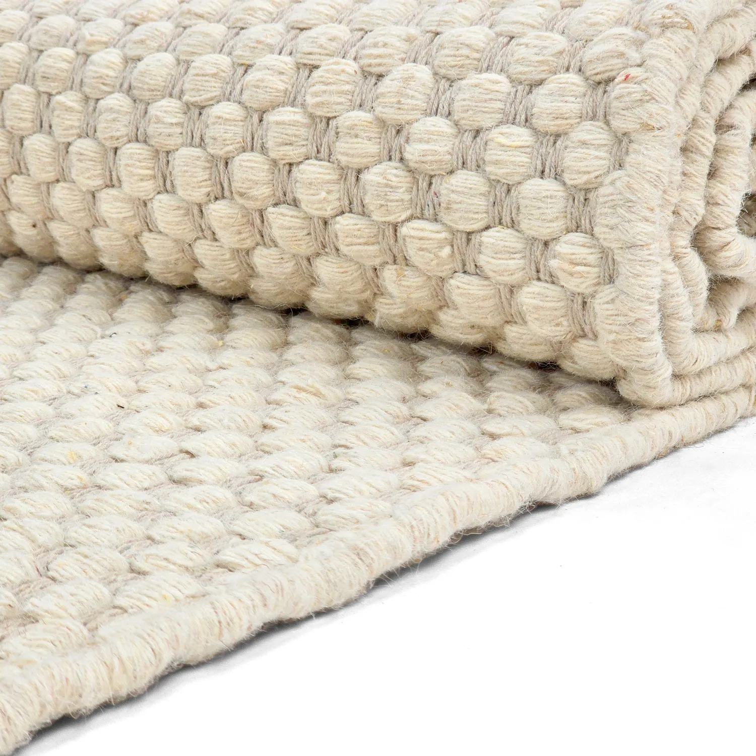 Wollteppich - Ovelia (beige/weiß)