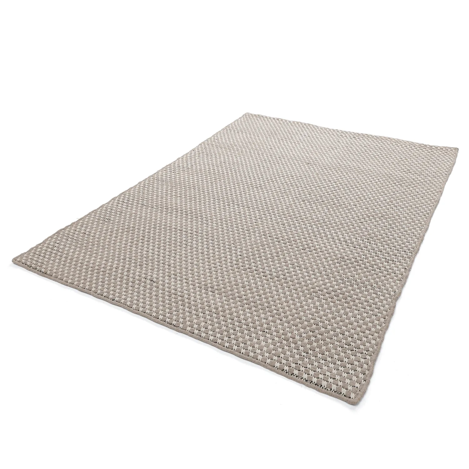 Wollteppich - Ovelia (taupe/weiß)
