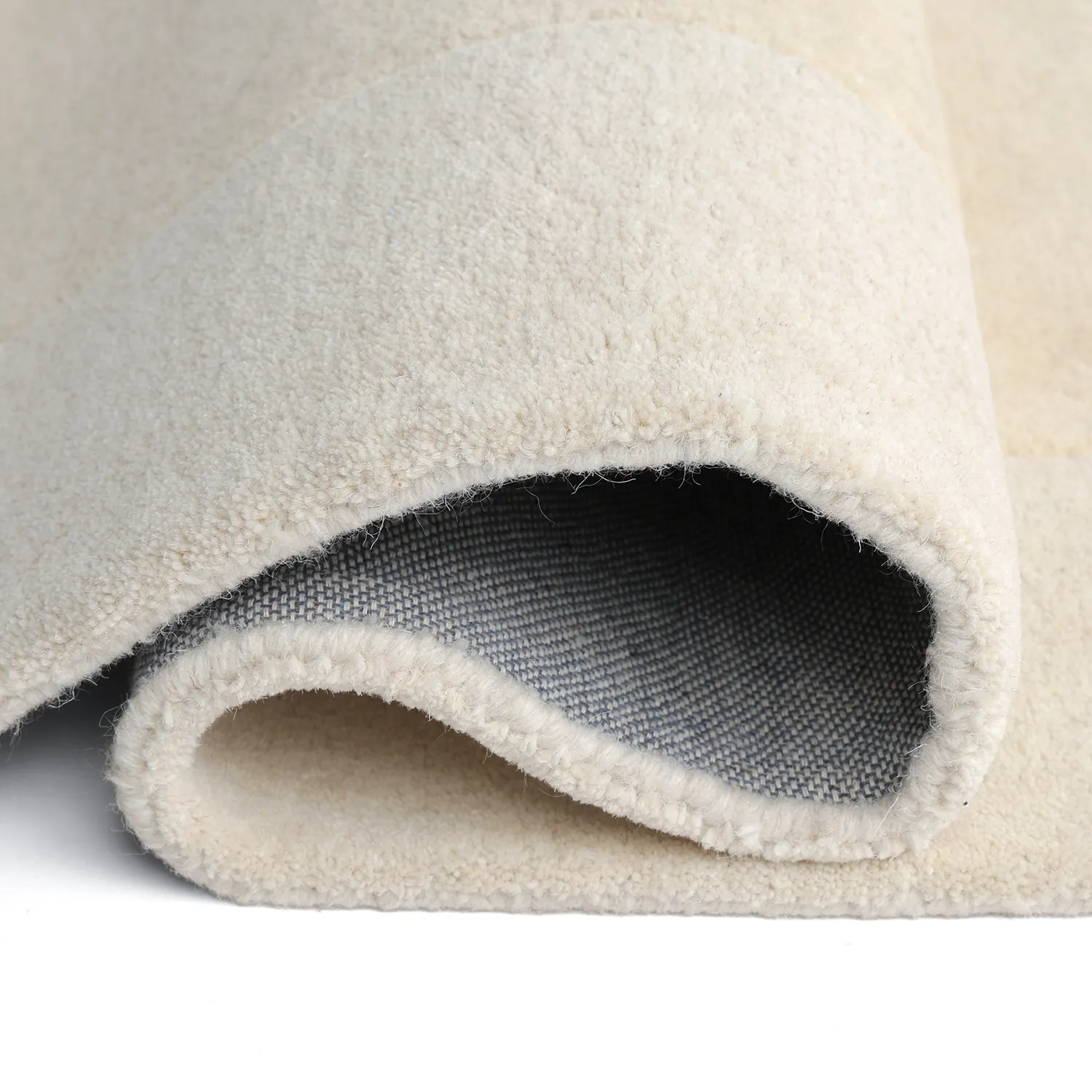 Wollteppich - Puri Hand Tufted Wool Premium (cremefarben/weiß)